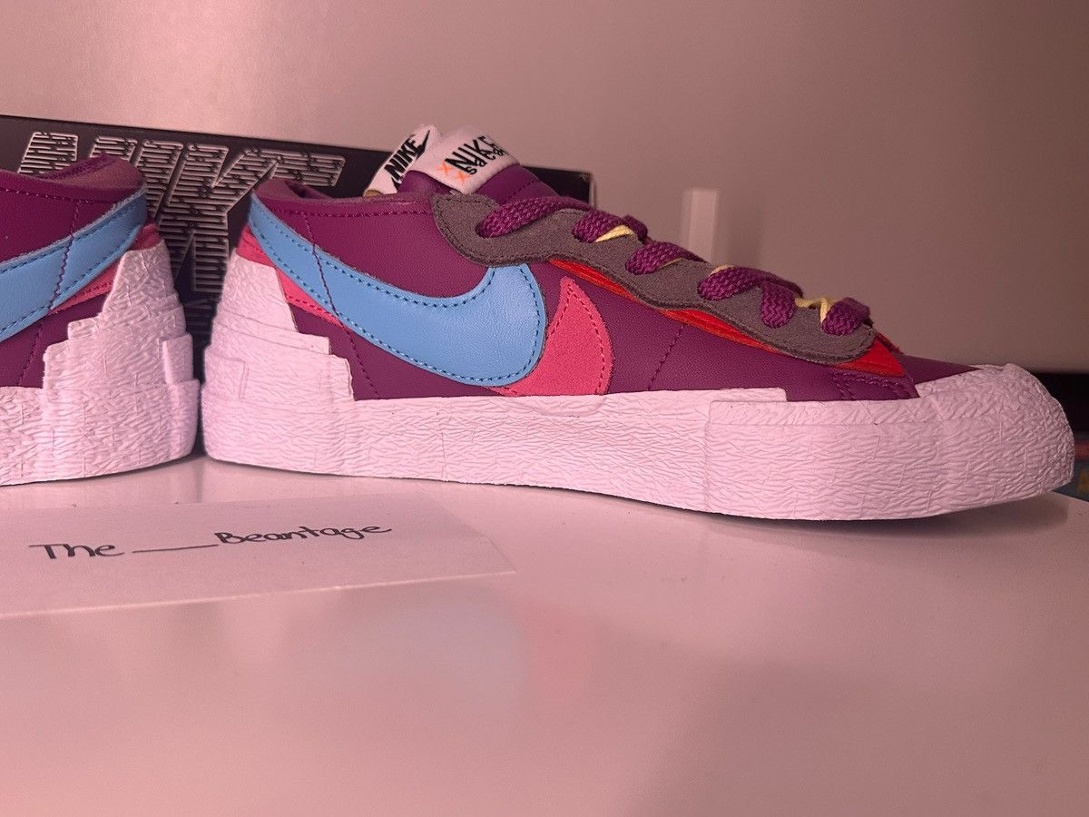 Kaws × Nike × Sacai Nike Blazer Low Sacai KAWS Shoes Purple Dusk-Aqua-Pink Size US 6.5 / IT 36.5 - 7 Thumbnail