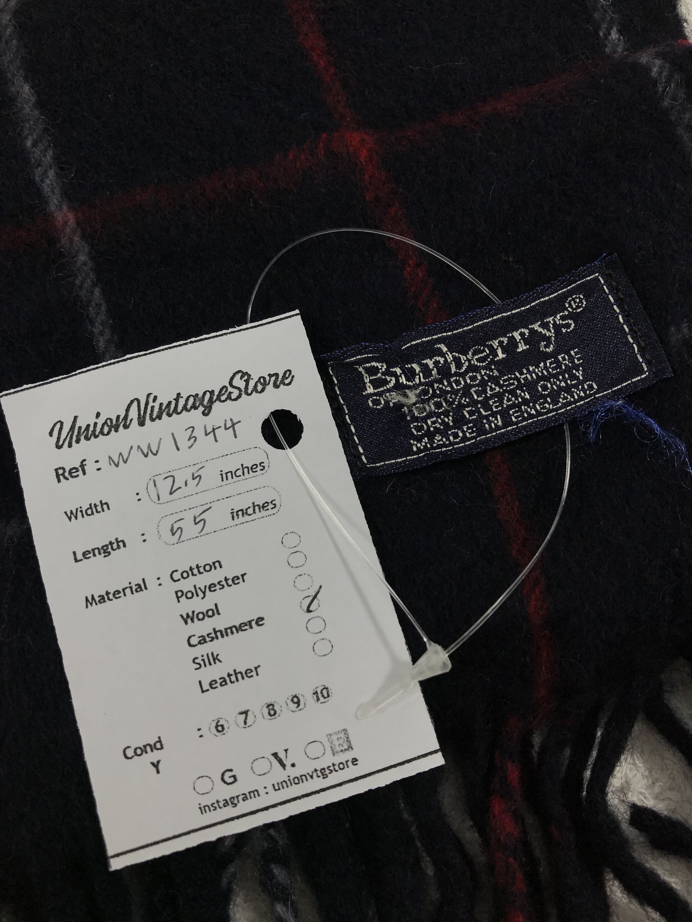 Burberry × Vintage Burberry Scarf / Muffler / Neckwear - WW1344 Size ONE SIZE - 4 Thumbnail
