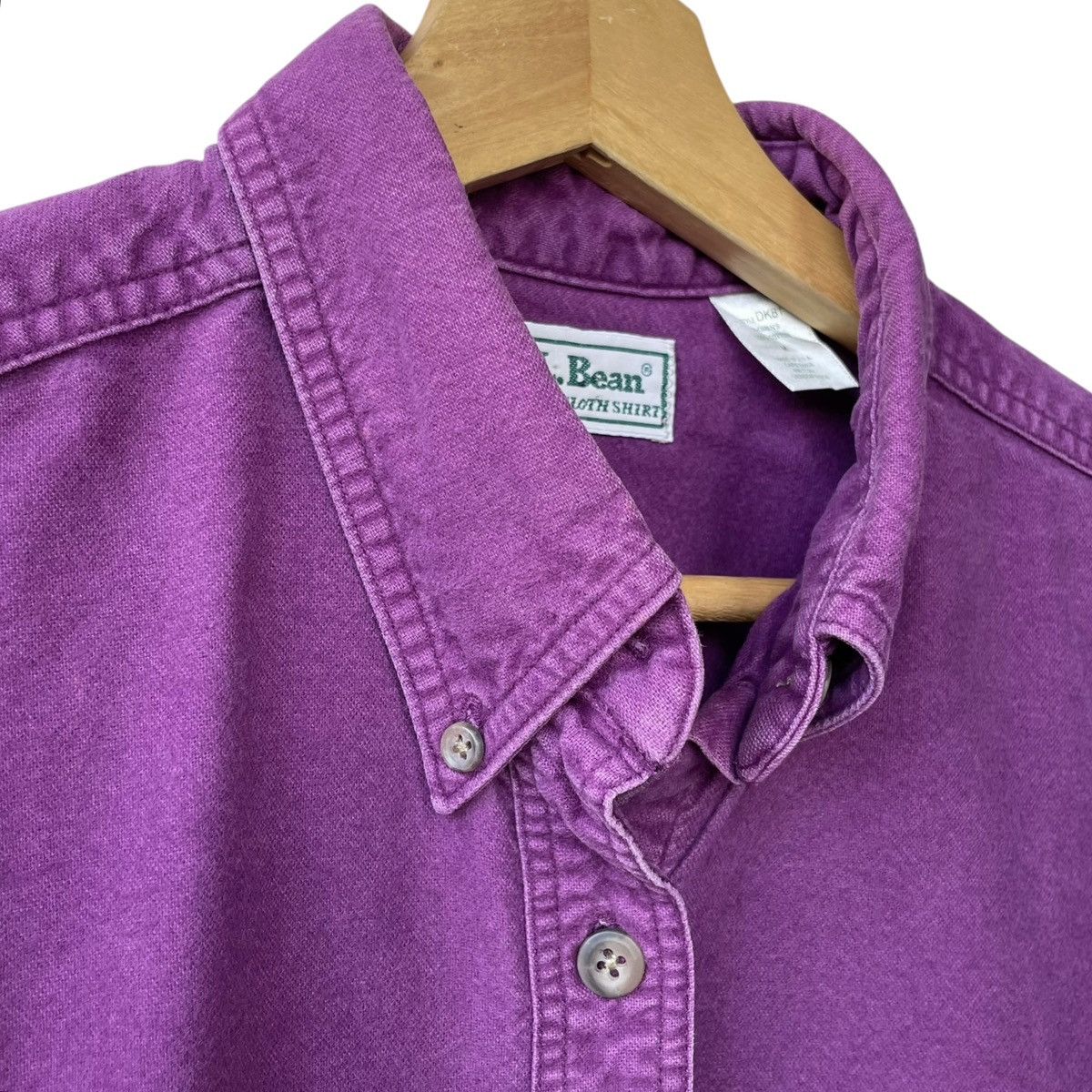 L.L. Bean L.L Bean USA Vintage WMN Purple Chamois Work Shirt Size M / US 6-8 / IT 42-44 - 4 Thumbnail