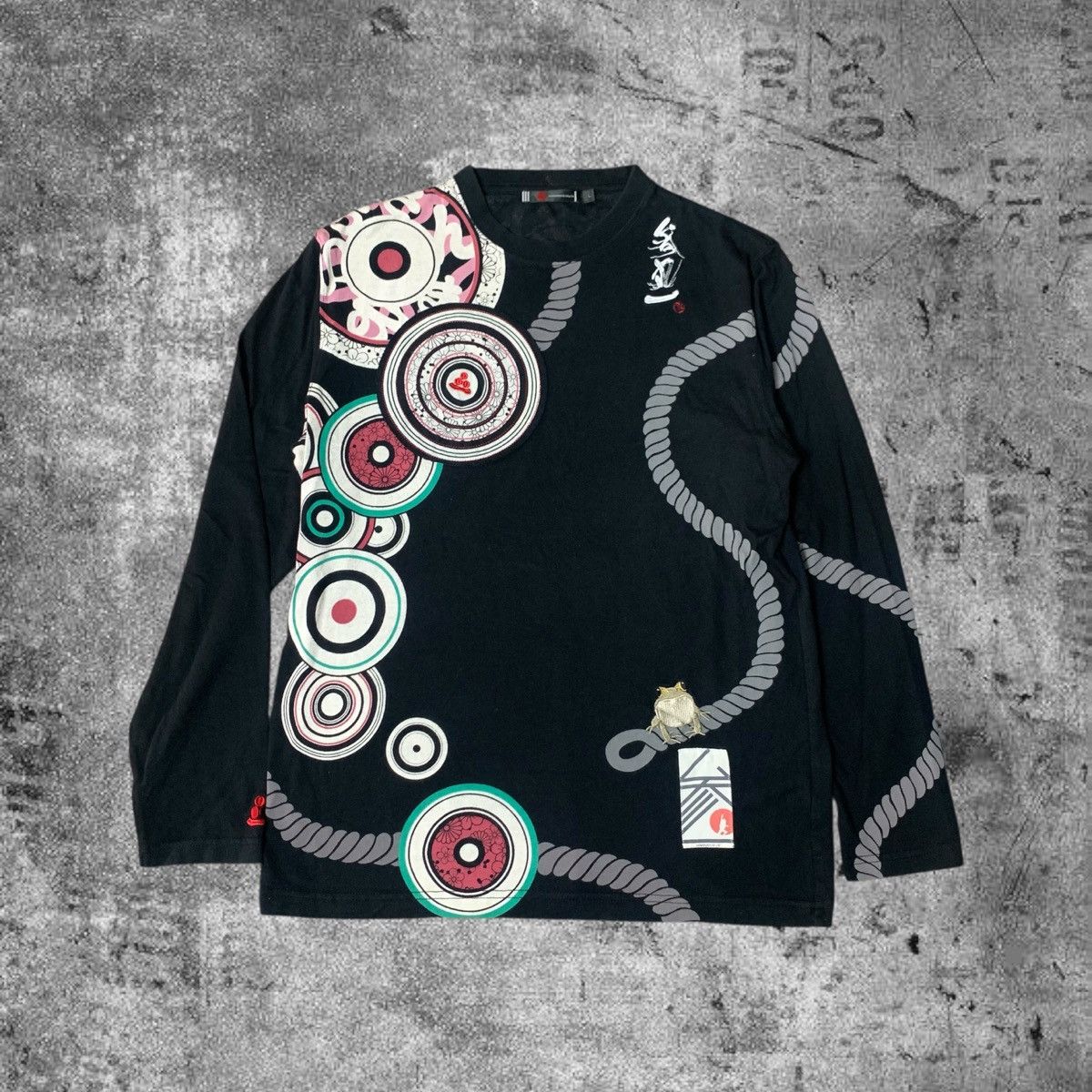 If Six Was Nine 2000s Japanese Graphic Long Sleeve Embroidery Vkeii Size US L / EU 52-54 / 3 - 1 Thumbnail