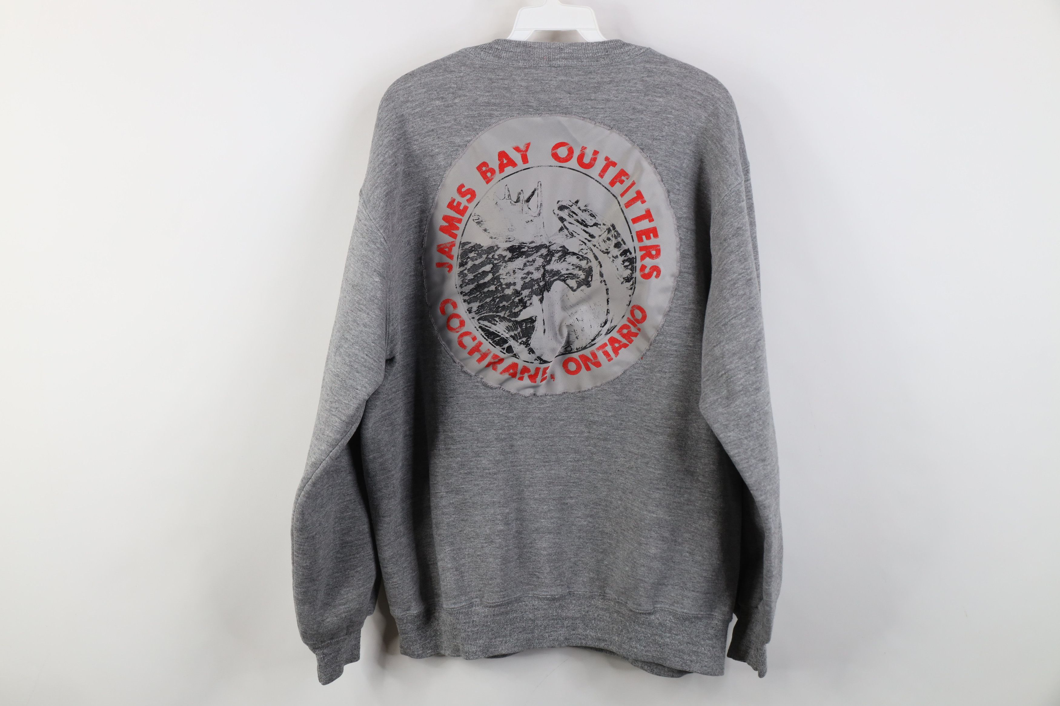 Vintage Vintage 90s James Bay Outfitters Crewneck Sweatshirt Gray Size US XL / EU 56 / 4 - 10 Thumbnail