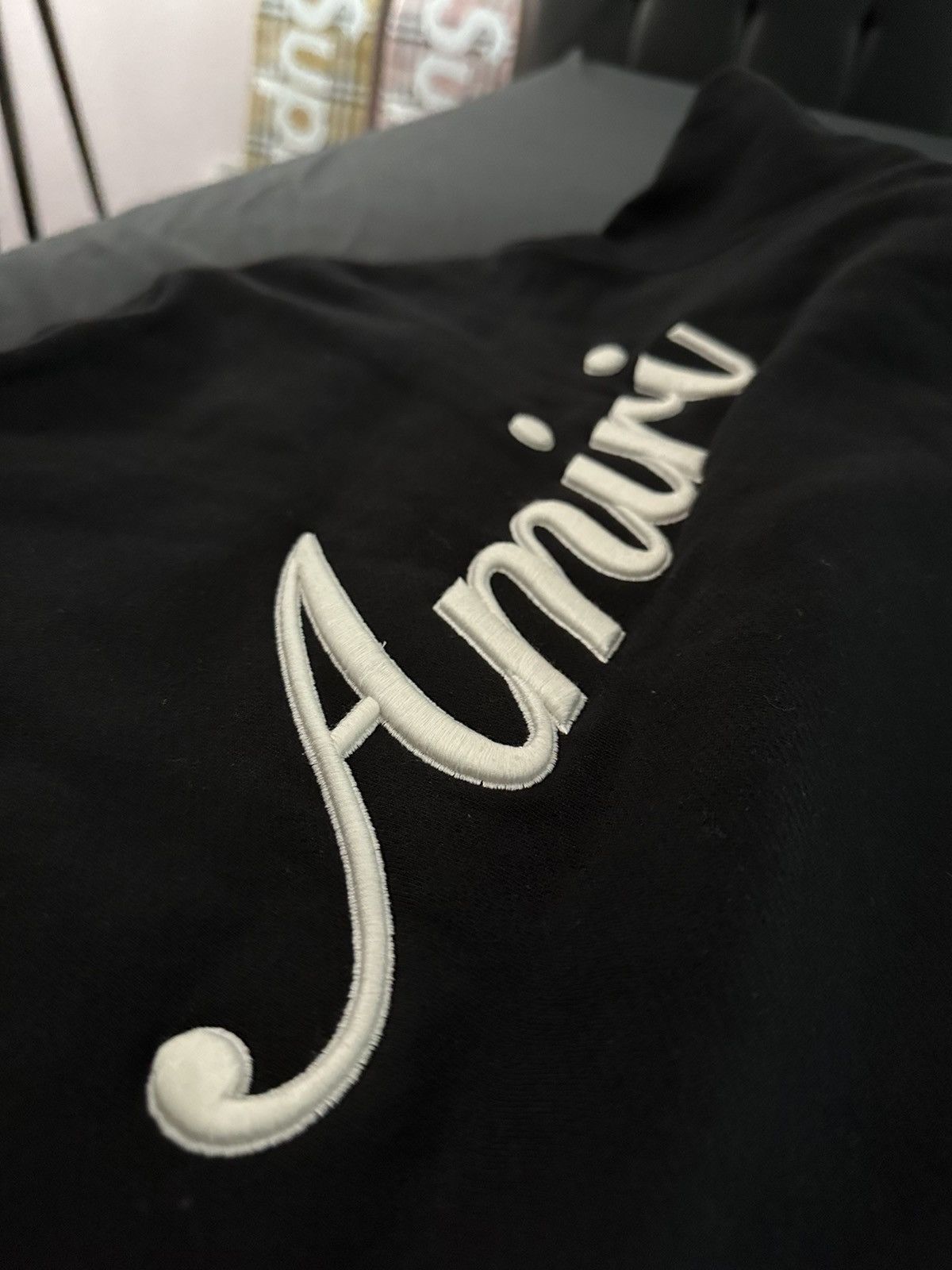 Amiri Amiri Embroidered Script Crewneck Size US XL / EU 56 / 4 - 6 Thumbnail