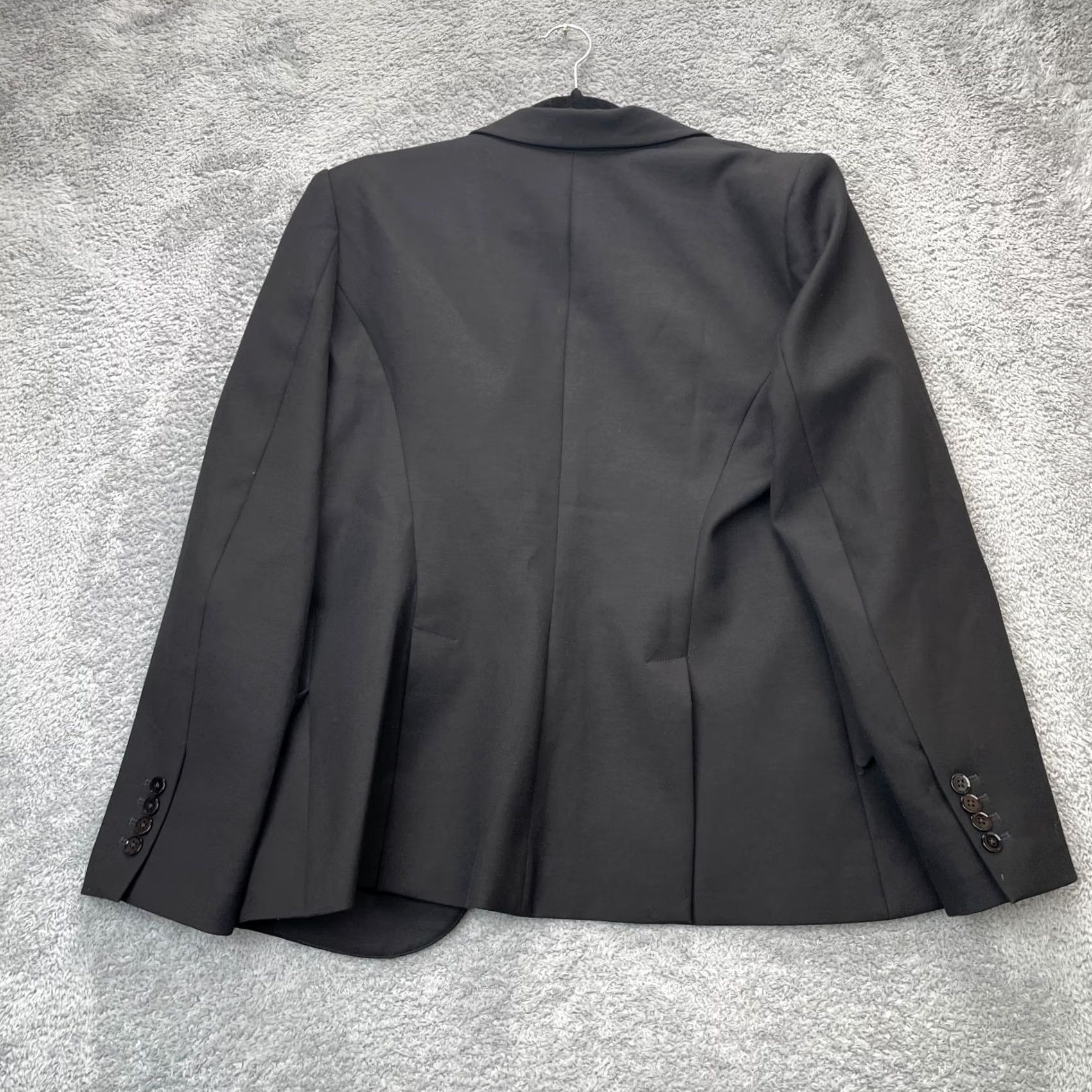 White House Black Market White House Black Market Womens 16 Black Editor Blazer Coat Comfort Lined Size XXL / US 16-18 / IT 52-54 - 2 Thumbnail