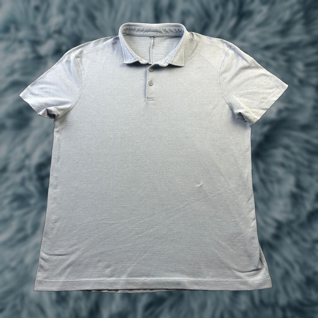 Lululemon Lululemon Polo Shirt Mens Large Blue Evolution Performance Top Shirt Size US L / EU 52-54 / 3 - 1 Thumbnail