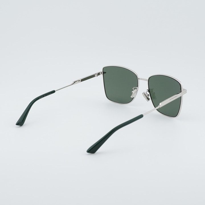 Bottega Veneta Bottega Veneta BV1237S 003 Sunglasses Silver Square Frame Size ONE SIZE - 3 Thumbnail