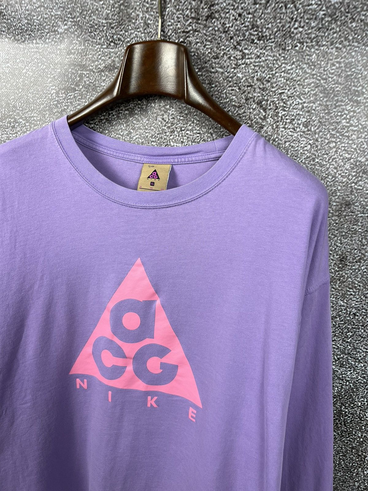 Nike × Nike ACG Nike Acg purple long sleeve big logo t-shirt gorpcore y2k Size US XXL / EU 58 / 5 - 5 Thumbnail