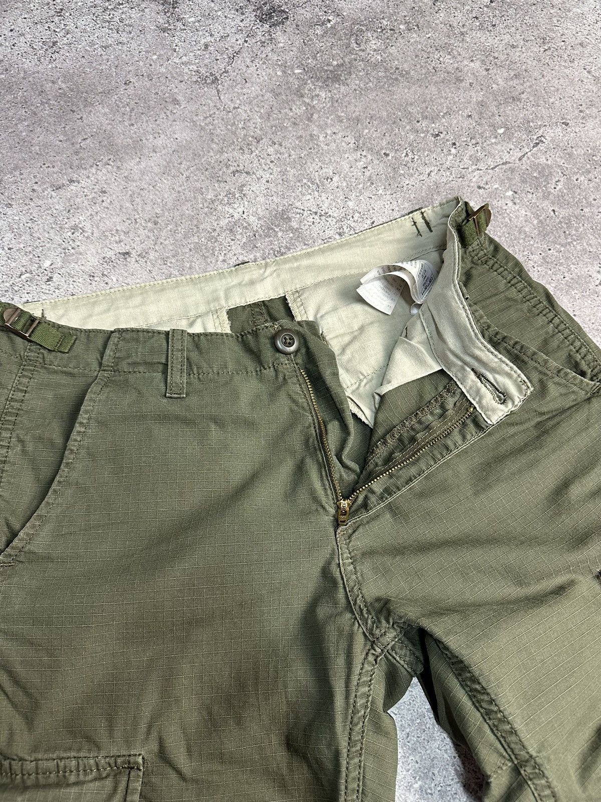 Vintage Carhartt Cargo Distressed Pants Faded Khaki Y2K