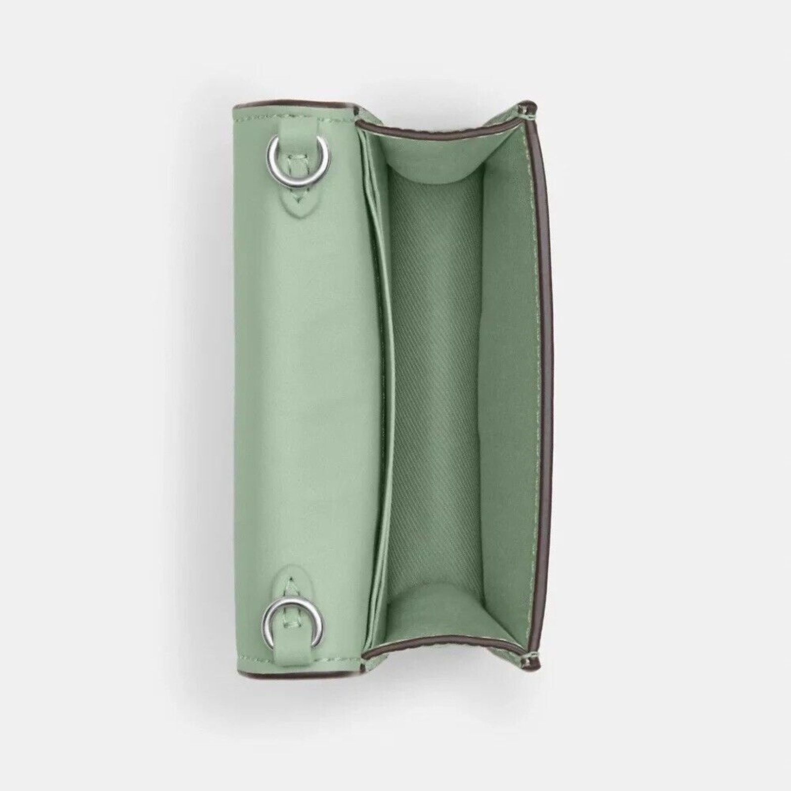 Coach NWT Coach Mini Wallet Chain CR372 Crocodile Leather Green Size ONE SIZE - 5 Thumbnail
