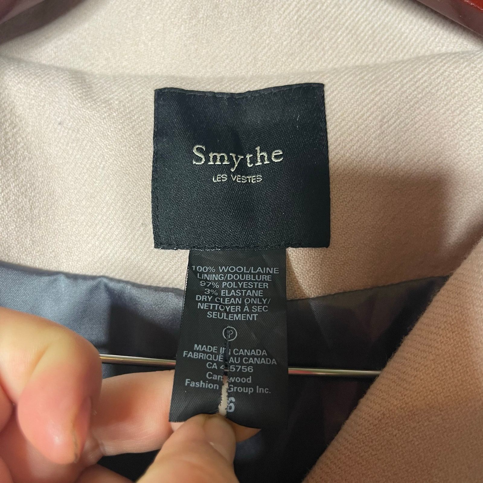 SMYTHE Smythe 'Les Vestes' Wool lilac Button Structured Coat US 6 Size M / US 6-8 / IT 42-44 - 3 Thumbnail