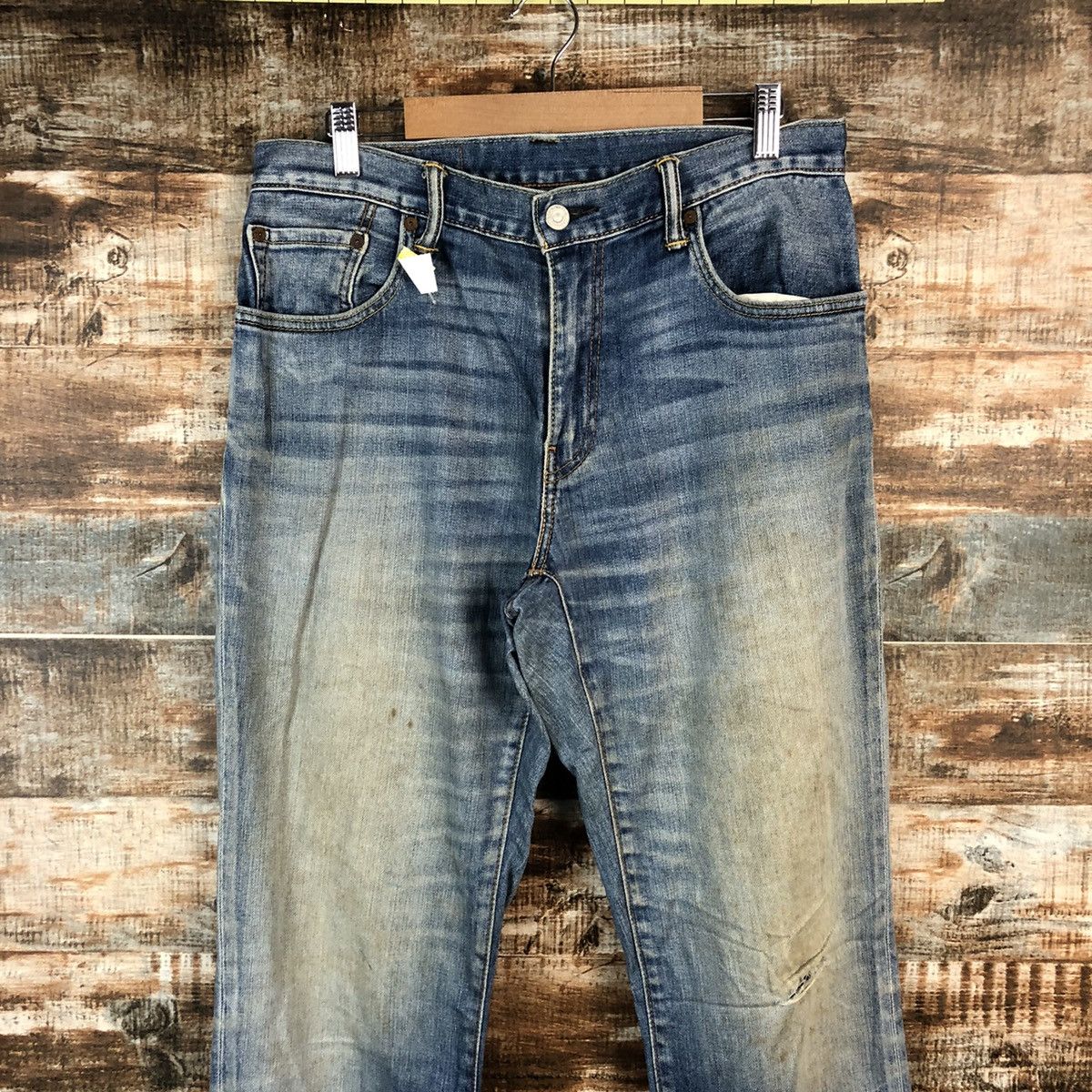 Levi's DLL Levis 551 faded Blue jeans Denim Pants #C189 Size US 31 - 4 Thumbnail