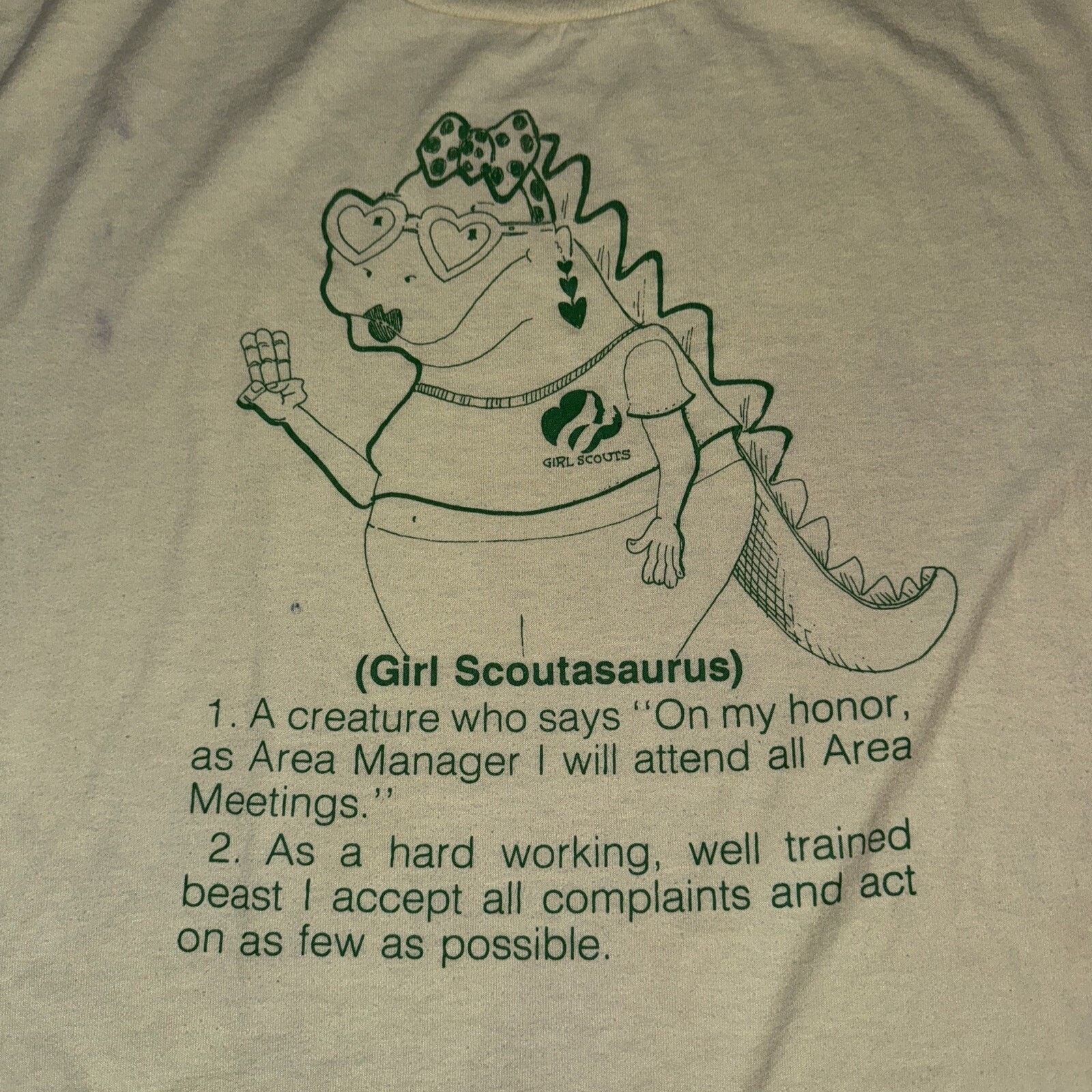 Jerzees Single Stitch Girl Scout T-Shirt Yellow XL 22x26.5 Jerszees Size US XL / EU 56 / 4 - 9 Thumbnail