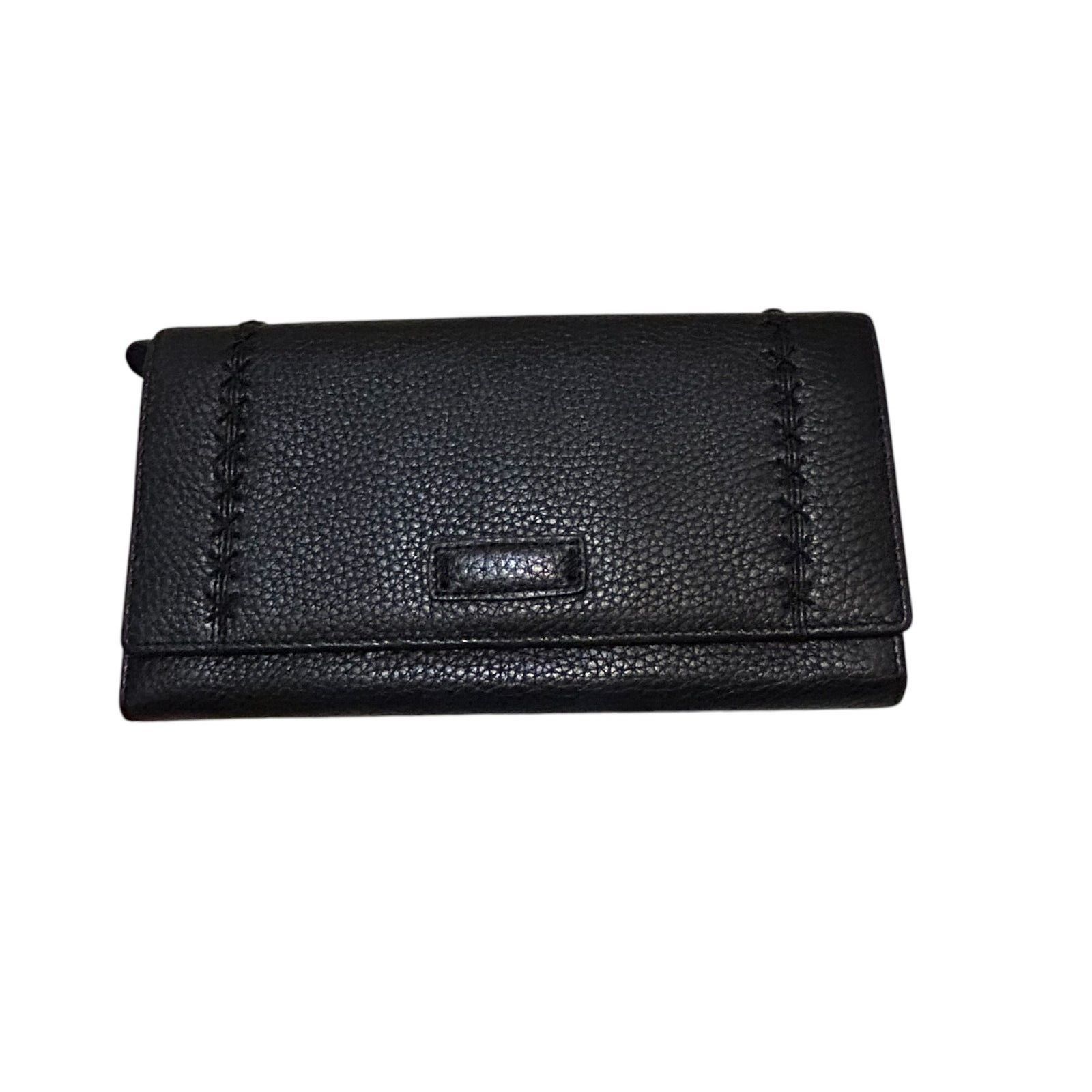 Kansai Yamamoto Kansai Yamamoto Femme Bifold Wallet Black Leather 8x4.5" Size ONE SIZE - 1 Thumbnail