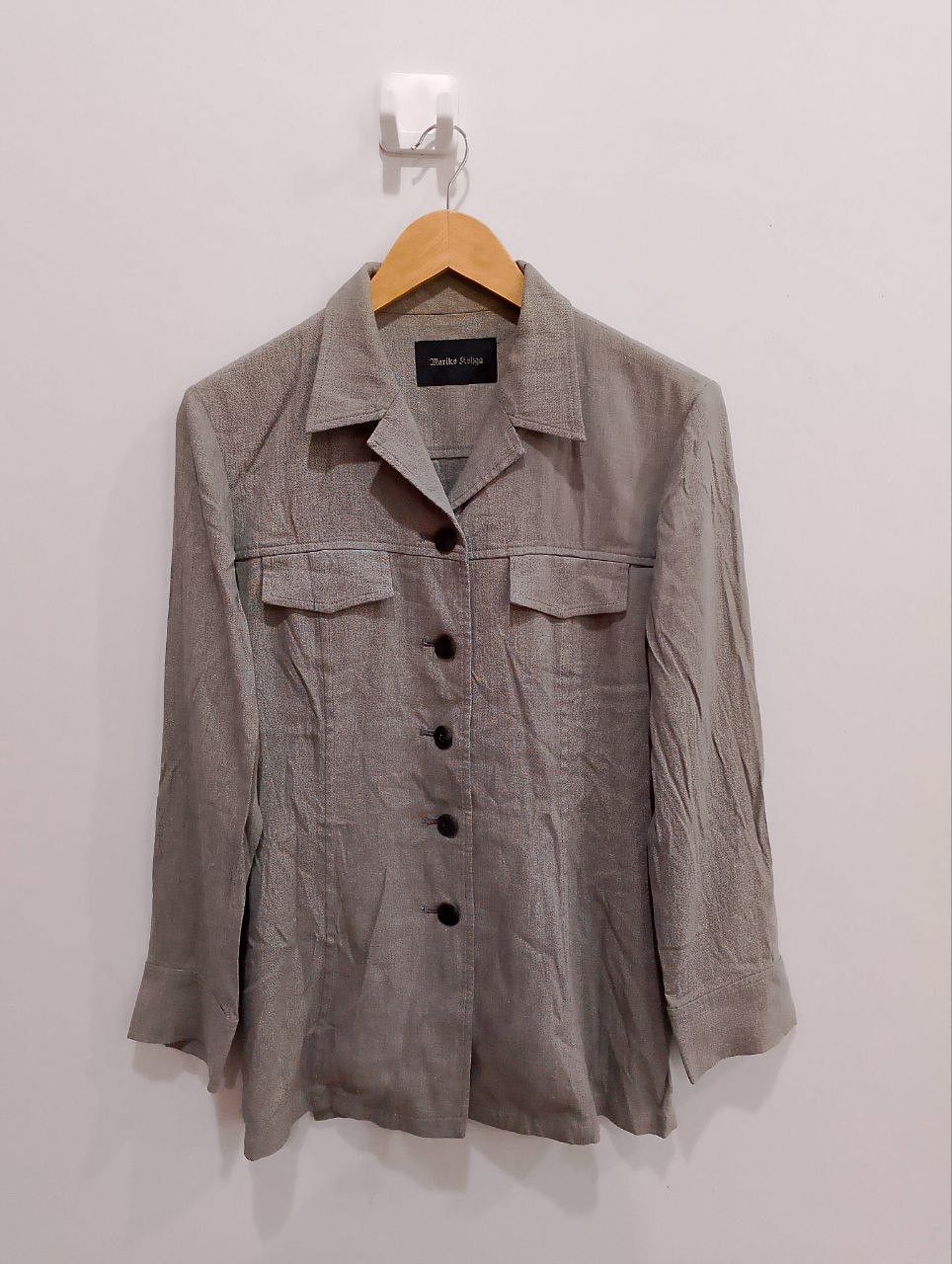 If Six Was Nine MARIKO KOHGA Japan Made Double Pocket Button Up Rayon Shirt Size XS / US 0-2 / IT 36-38 - 1 Thumbnail
