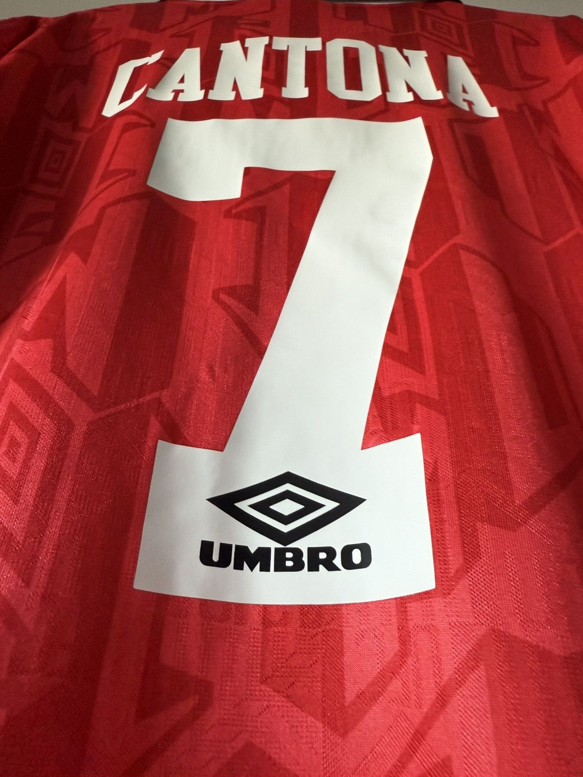 Umbro Eric Cantona Manchester United Vintage New Soccer Jersey Size US XXL / EU 58 / 5 - 9 Thumbnail