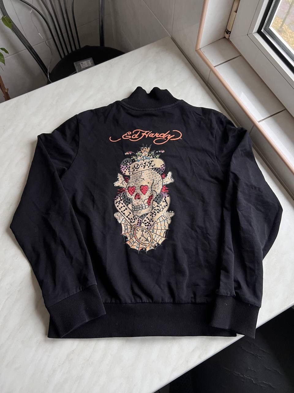 Ed Hardy Ed Hardy vintage zip-up hoodie y2k avant garde tattoo skull Size S / US 4 / IT 40 - 1 Thumbnail