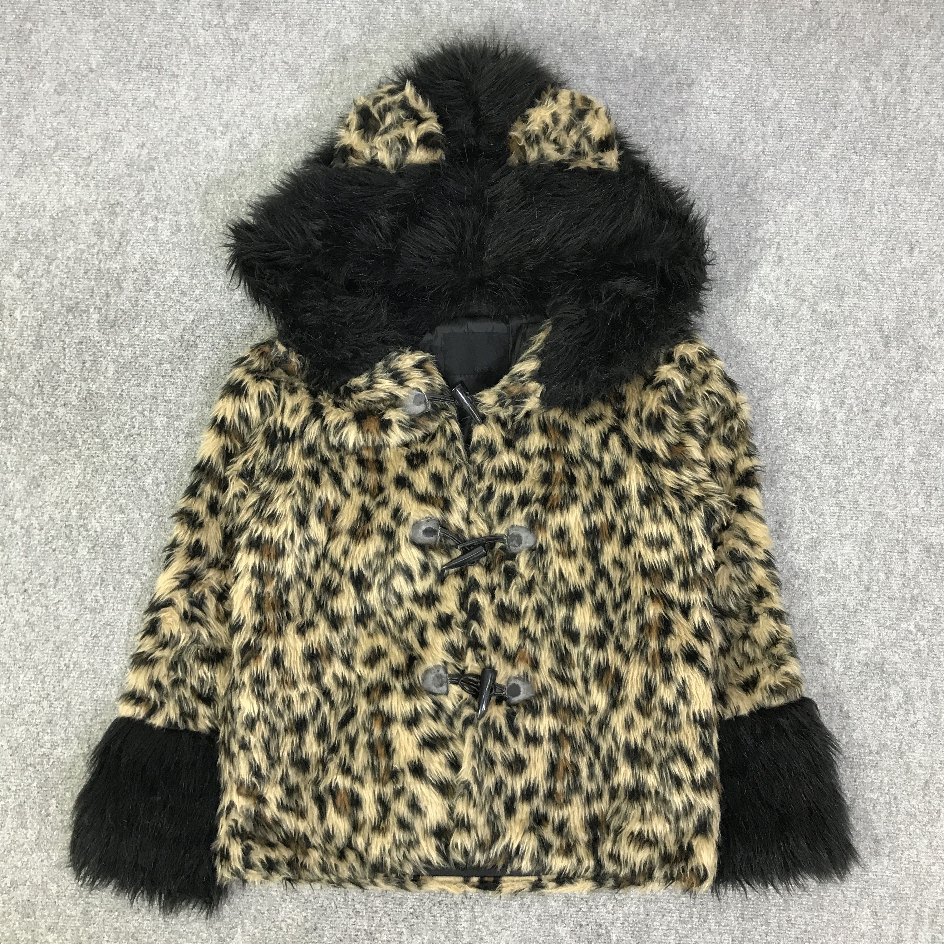 If Six Was Nine GOTHIC STYLE JAPAN GLAD NEWS FUR HOODIE JACKET K89B18 Size US L / EU 52-54 / 3 - 1 Thumbnail