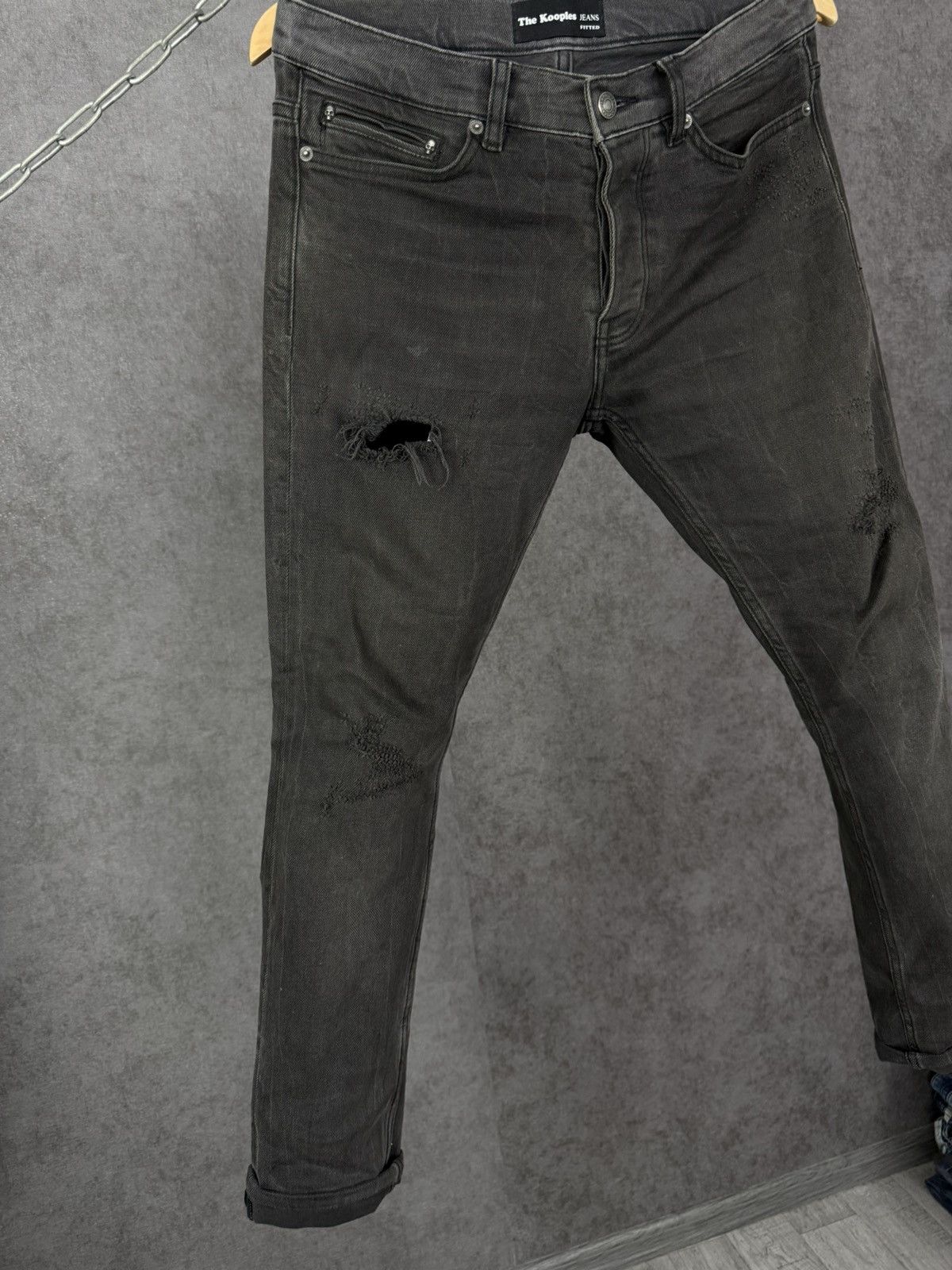 The Kooples The Kooples luxury designer distressed denim jeans Size US 30 / EU 46 - 3 Thumbnail