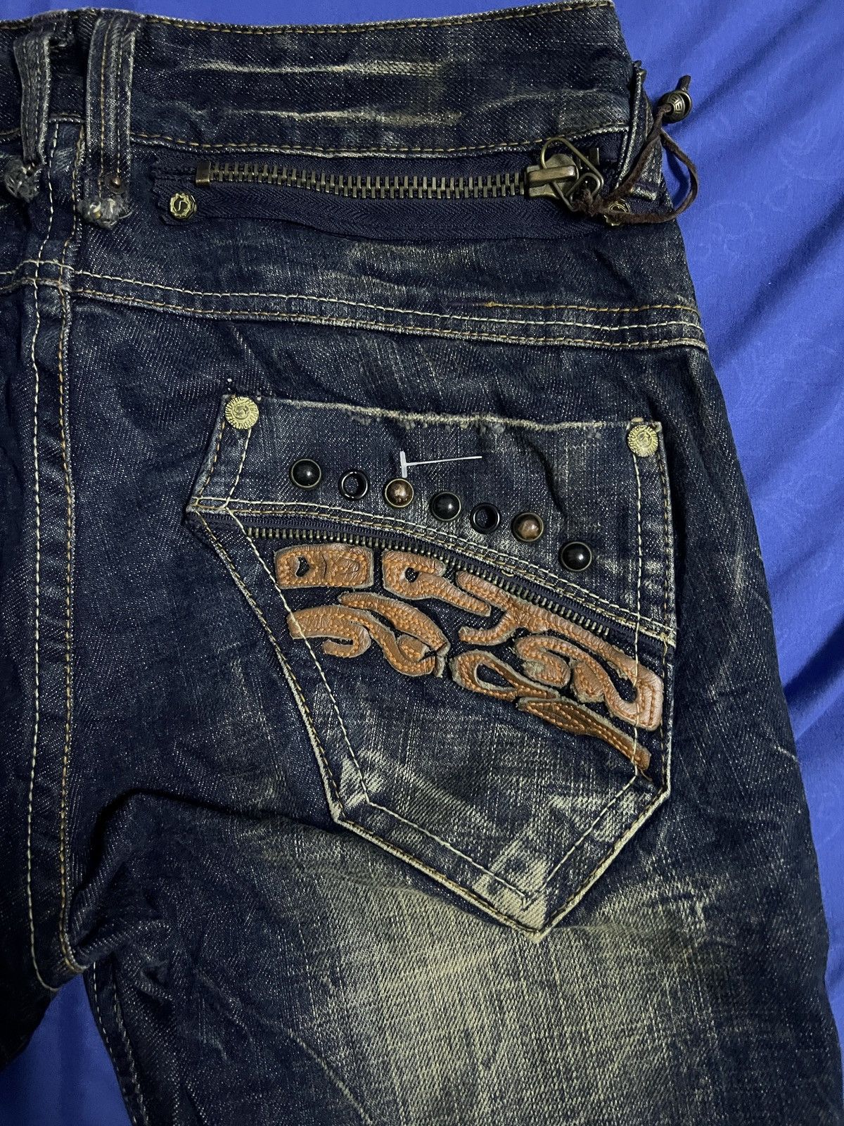 Designer × Japanese Brand REDPEPPER FLARED JEANS JAPANESE BRAND DENIM Size US 34 / EU 50 - 9 Thumbnail