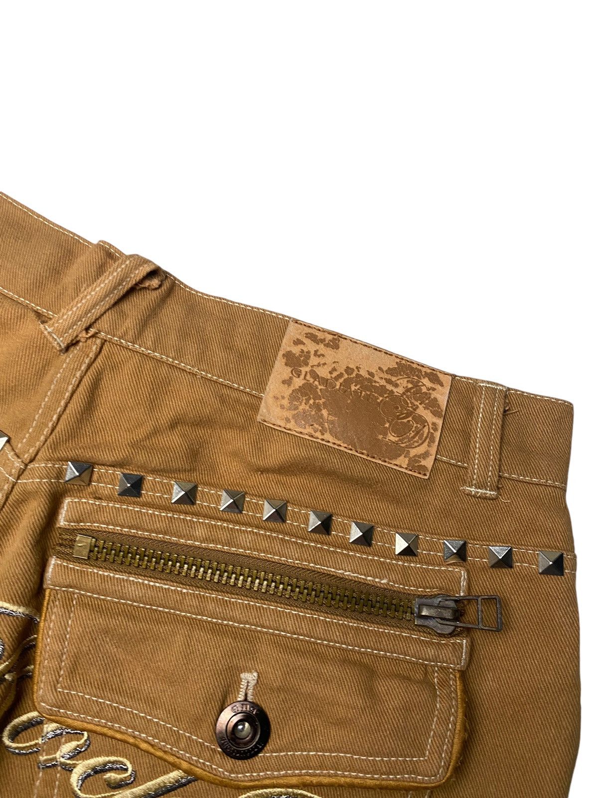 If Six Was Nine × Japanese Brand × Le Grande Bleu (L.G.B.) 2000's Gladiate Flared Poem Wings Seawashed Pants Size US 35 - 6 Thumbnail