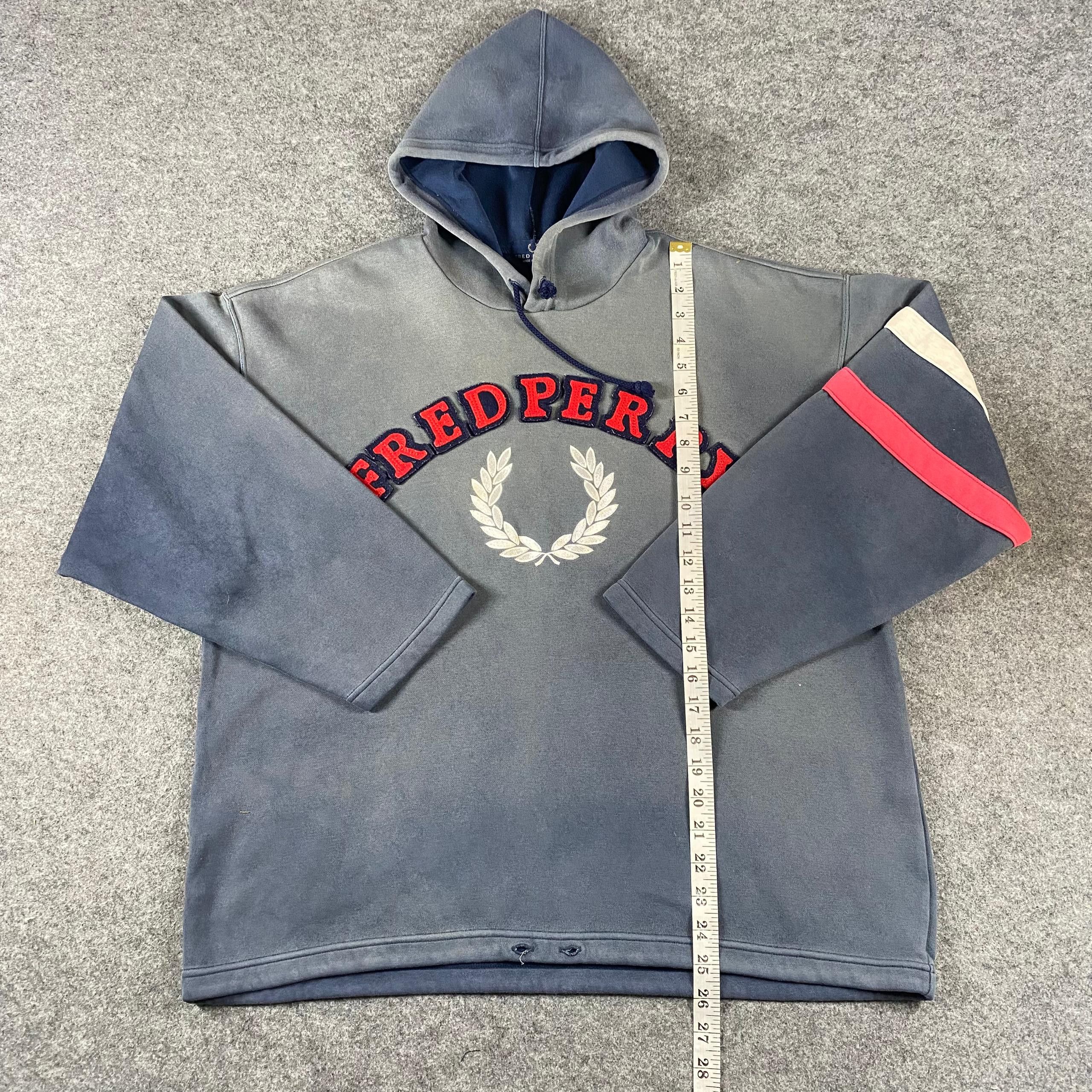 Fred Perry Vintage 90s Fred Perry Spell Out Hoodies Size US L / EU 52-54 / 3 - 6 Thumbnail