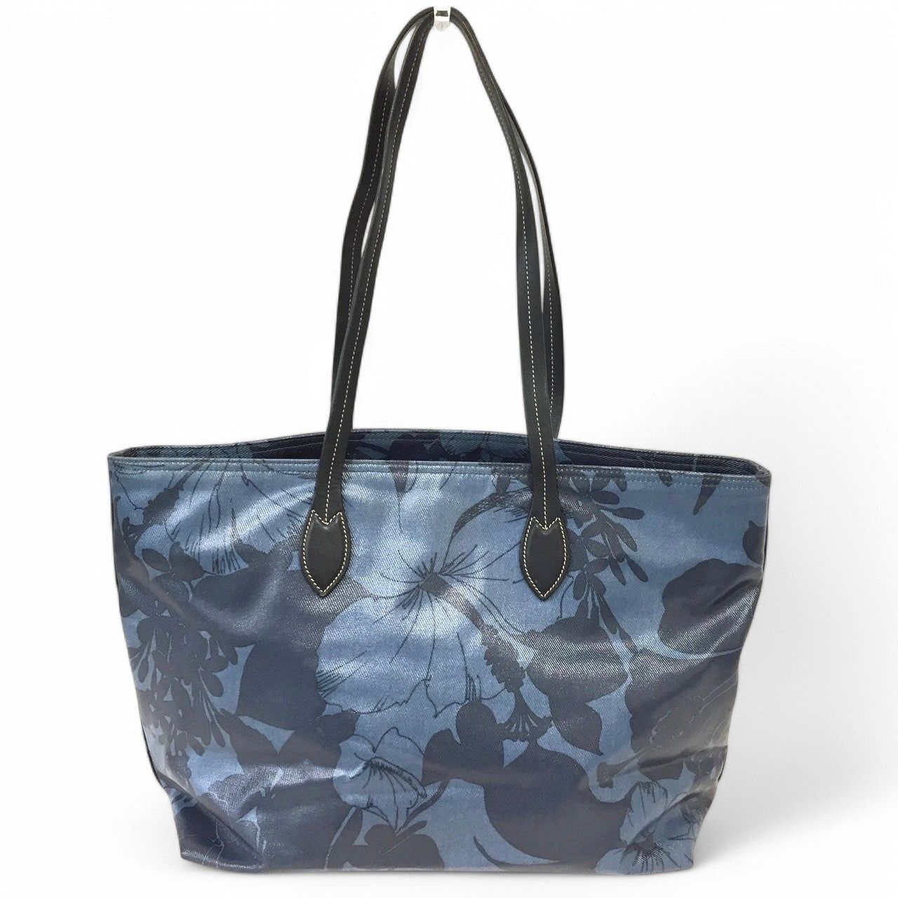 Miu Miu Miu Miu - Navy Camo Blue Leather Tote Shoulder Bag Size ONE SIZE - 3 Thumbnail