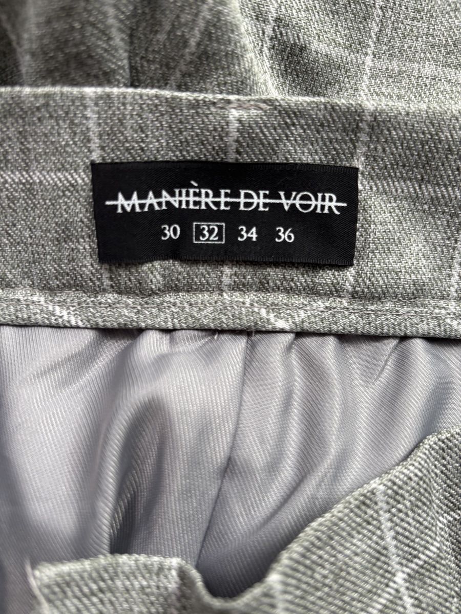 Maniere De Vior Gray Trousers Size US 32 / EU 48 - 3 Thumbnail