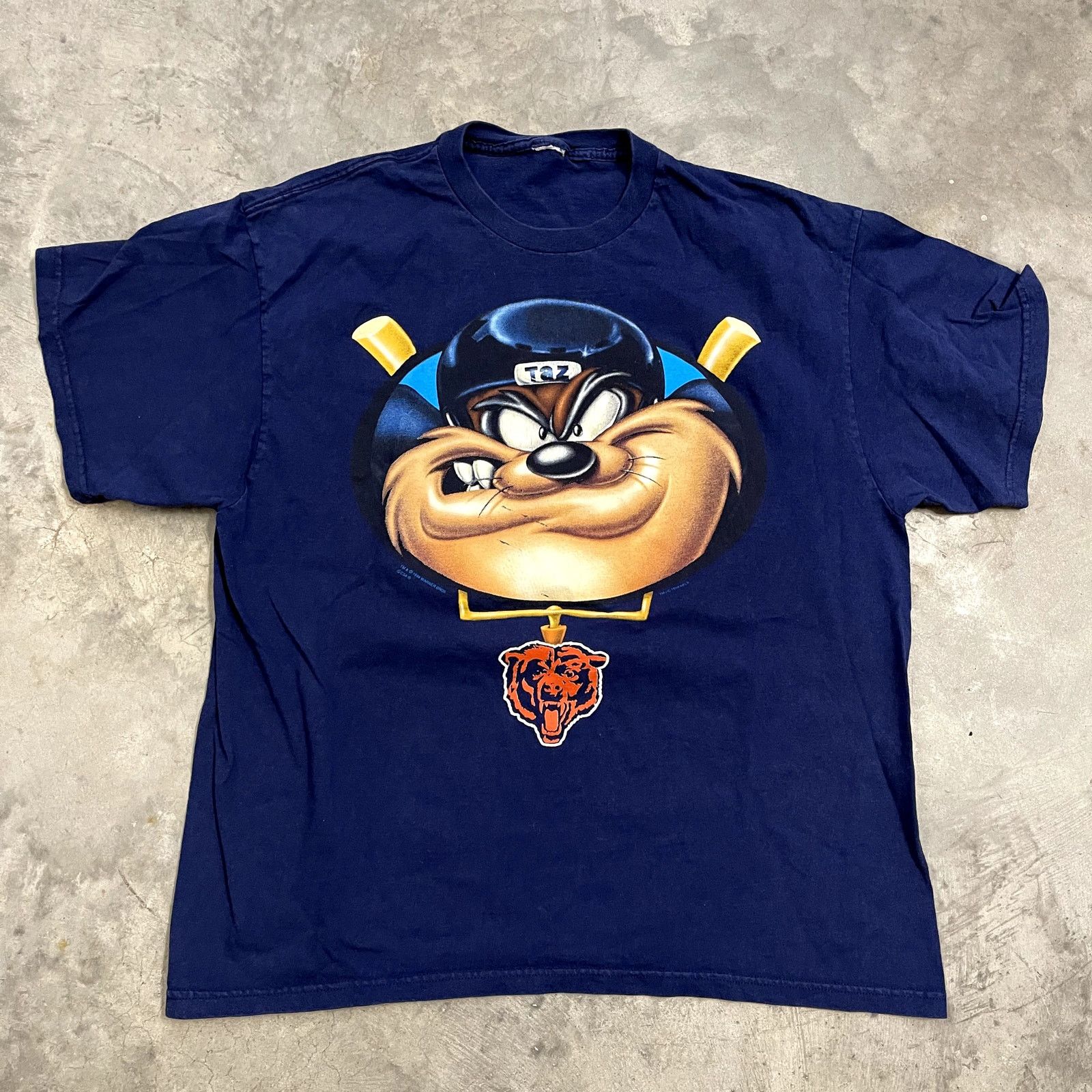 Cartoon Network × Triple A Baseball × Vintage 90s Looney Tunes Player Distressed Baseball Jersey