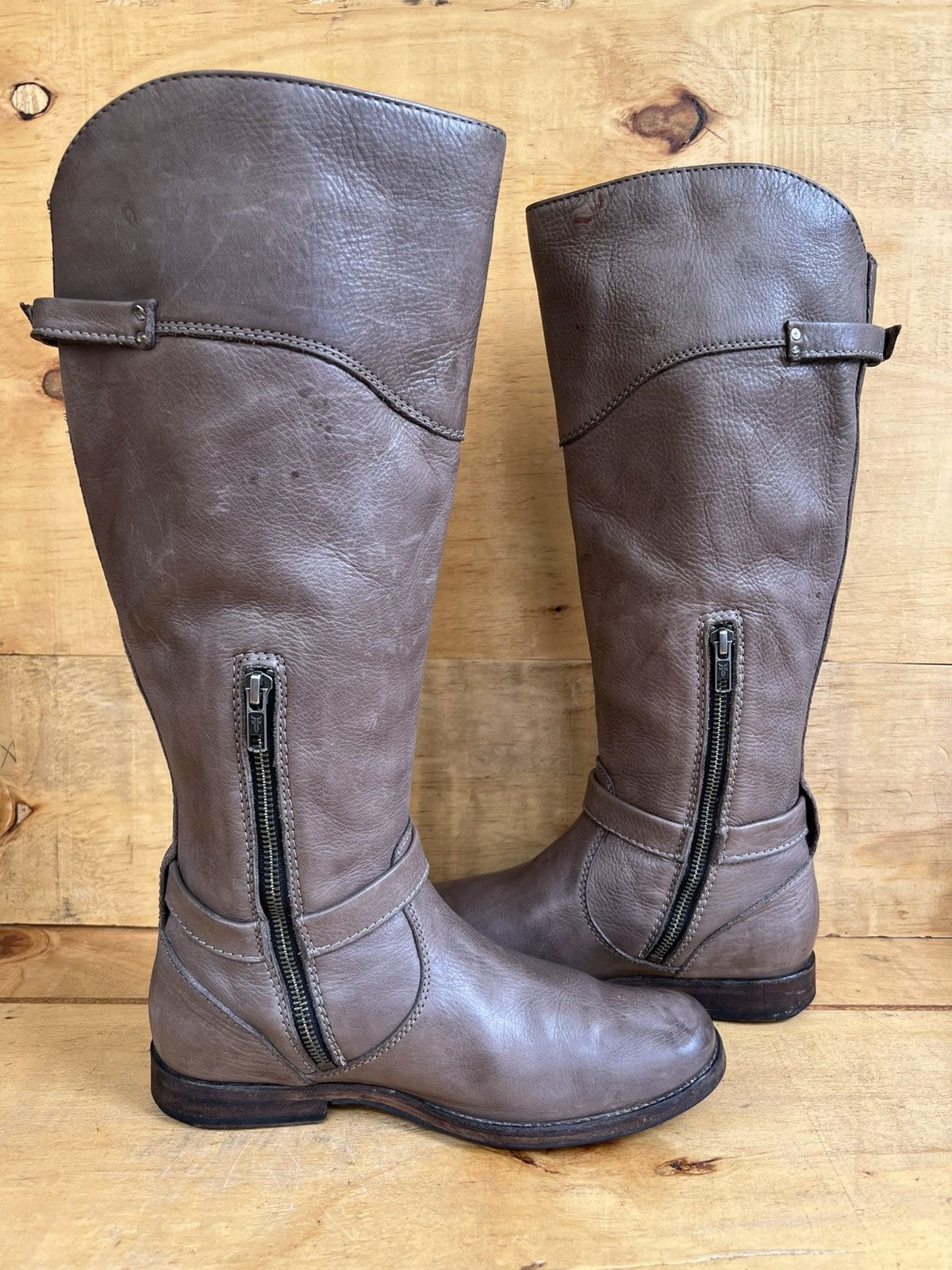 Frye Frye 'Phillip Riding' Tall Dark Brown Leather Boots Size US 8.5 / IT 38.5 - 8 Thumbnail