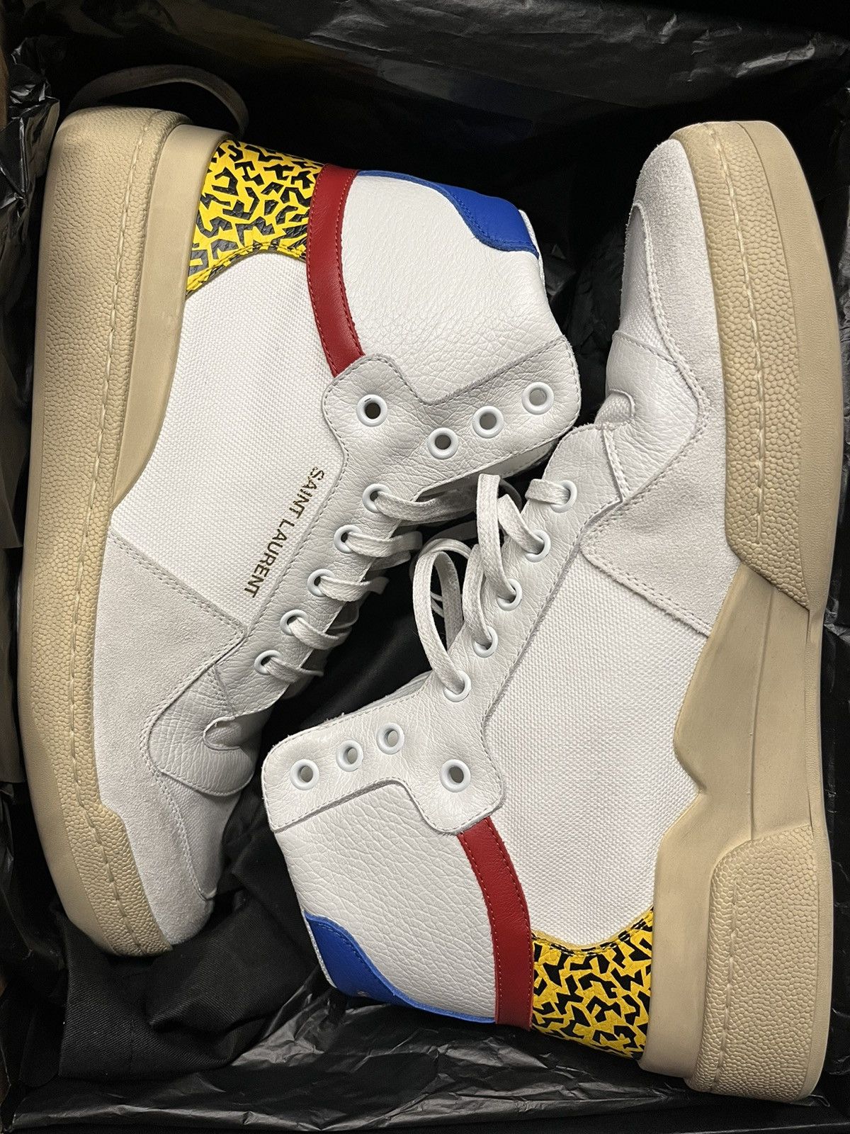 Saint Laurent Paris Super Runway Brand New Saint Laurent High Top Sneaker Size US 9 / EU 42 - 3 Thumbnail