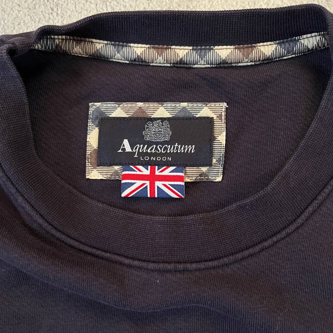 Aquascutum × Vintage Vintage Aquascutum Boxy Logo Faded Sweatshirt Size US L / EU 52-54 / 3 - 10 Thumbnail