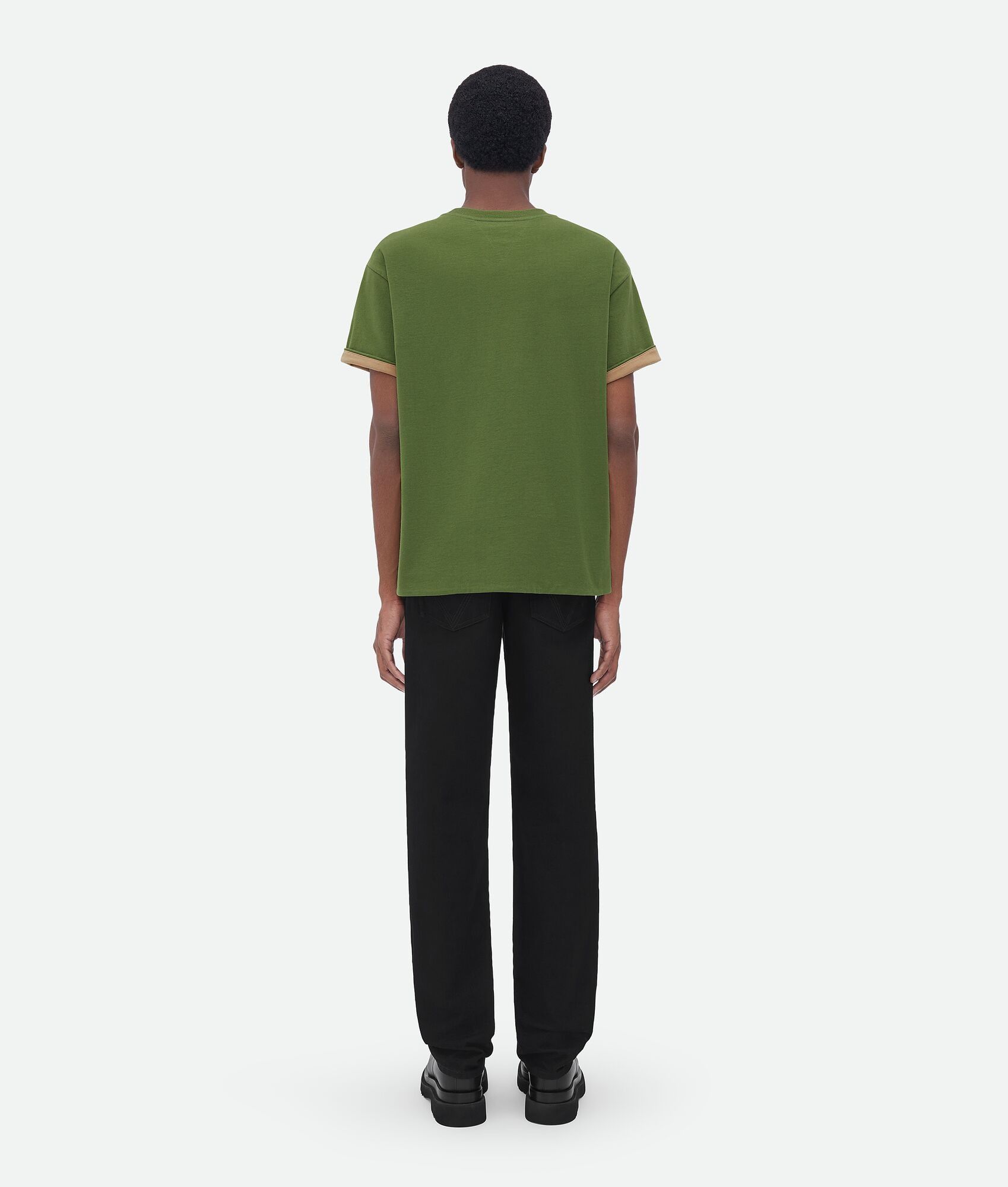 Bottega Veneta o1n1vont0325 Double Layered Sunrise T-Shirt in Green Size US XS / EU 42 / 0 - 3 Thumbnail