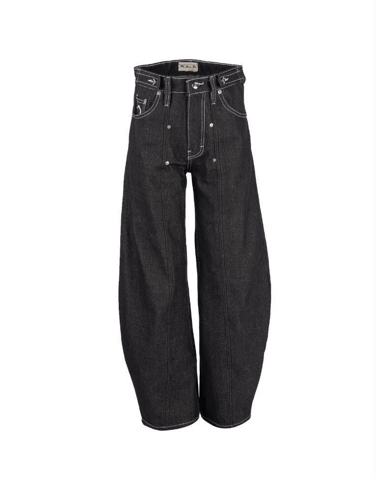 Raizen Balloon Pleated Raw Denim