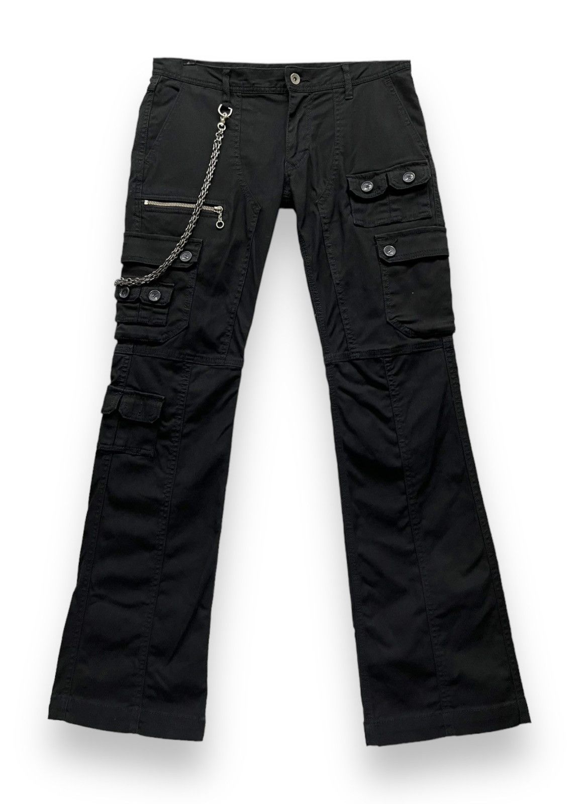 HIDEAWAYS 🔥FYE🔥NICOLE Stretch Multipocket Bondage Punk Flare Size US 30 / EU 46 - 2 Thumbnail