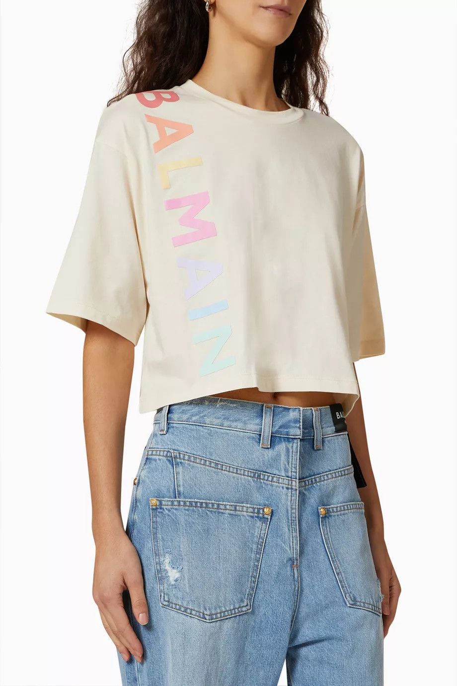 Balmain o1y0625 T-Shirt in Beige Size XXS / US 00 / IT 34 - 1 Thumbnail