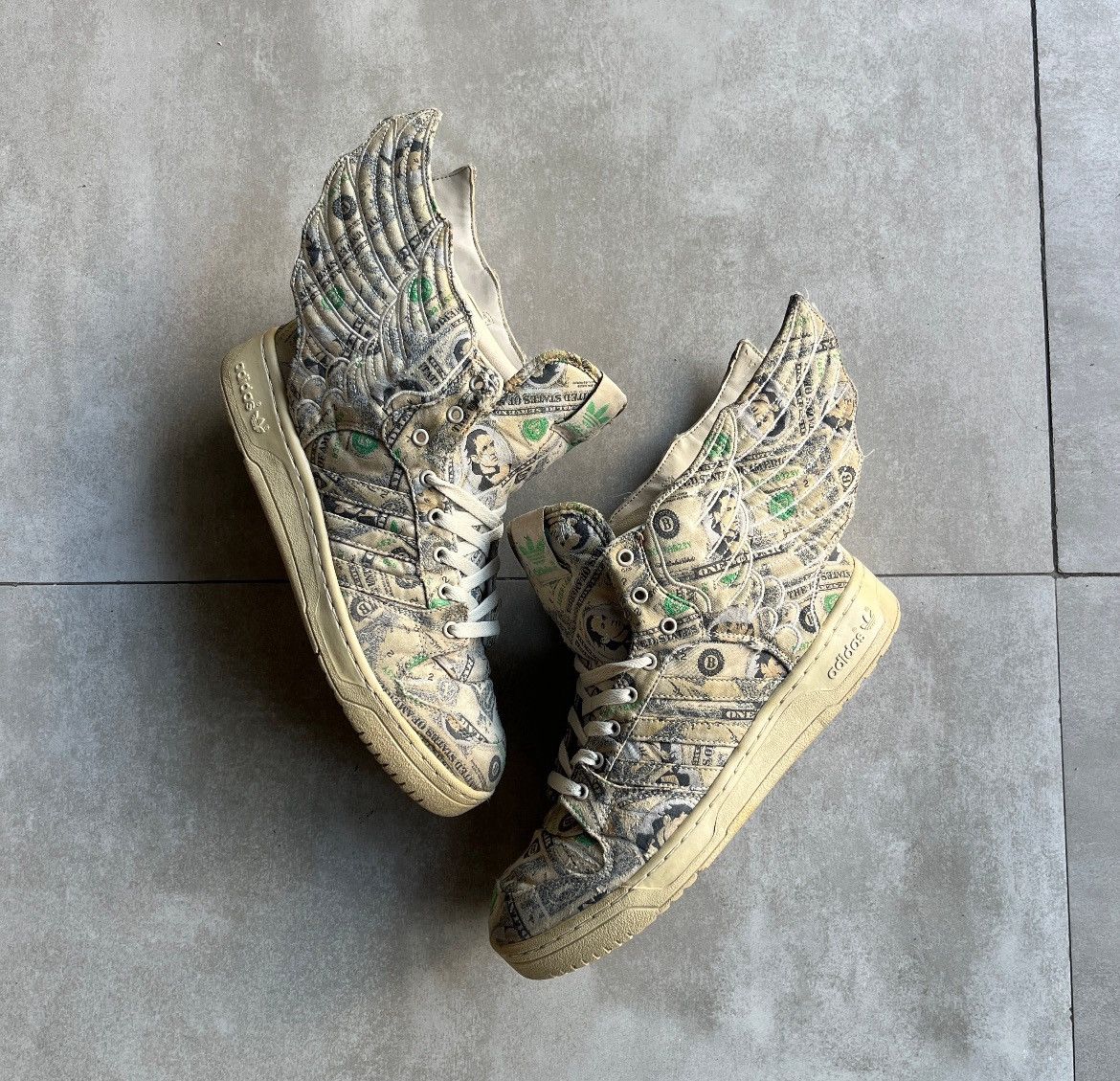 Adidas × Jeremy Scott Adidas x Jeremy scott dollar wings | Grailed