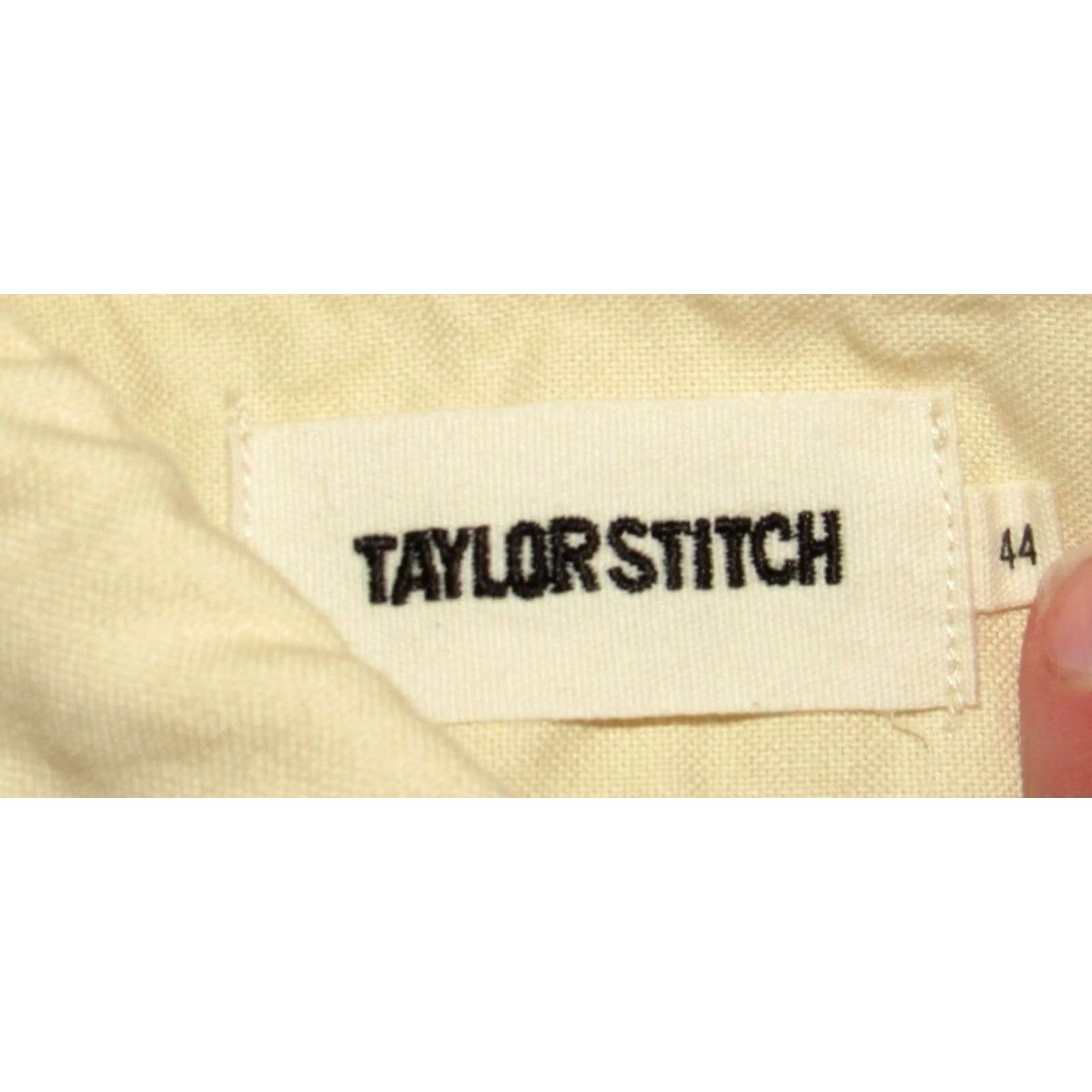 Taylor Stitch TAYLOR STITCH The Jack Oxford Shirt Straw Yellow Long Sleeve Button Down 44 Mens Size US XXL / EU 58 / 5 - 3 Thumbnail
