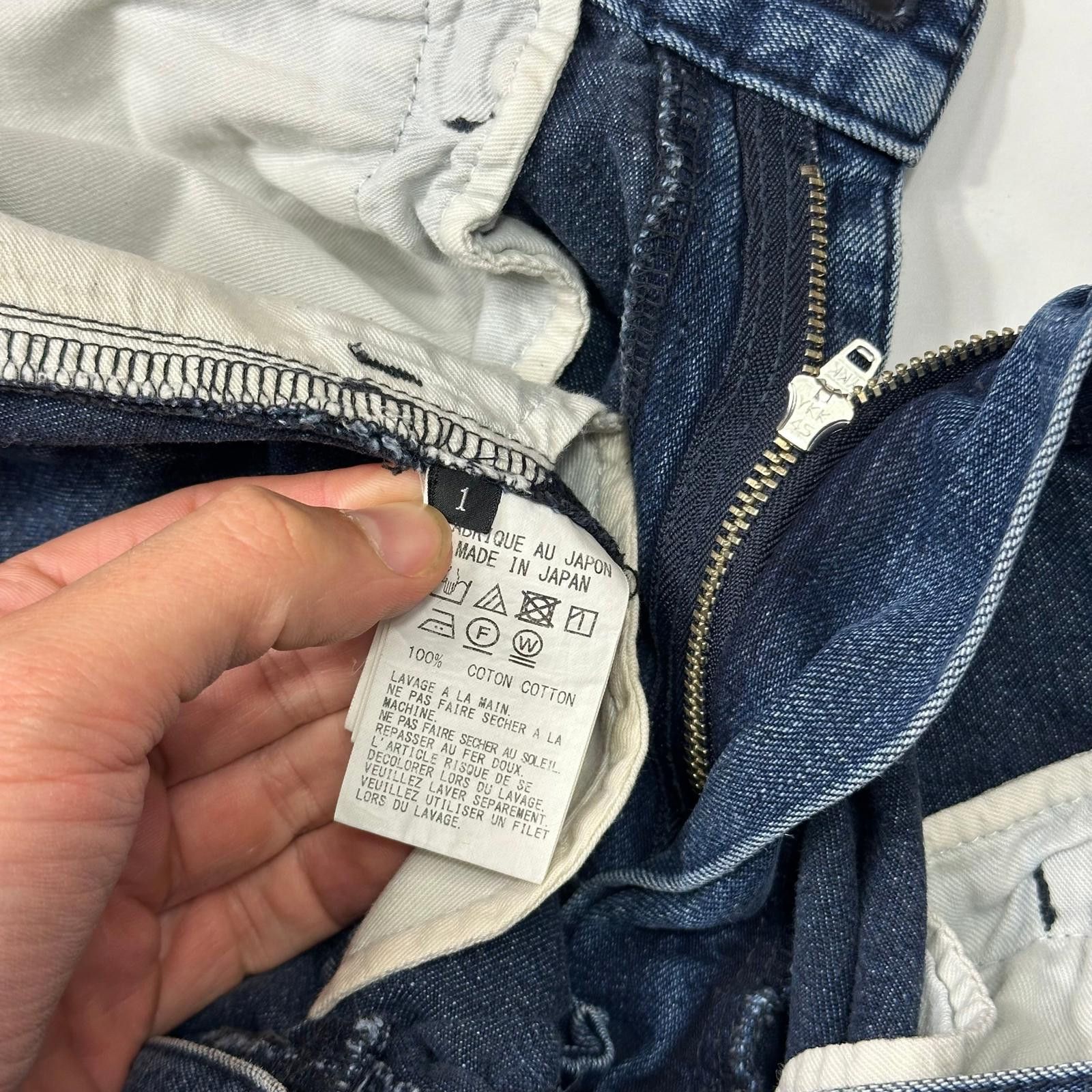 Yohji Yamamoto Y’s by Yohji Yamamoto SS05 Baggy Contrast Denim Jeans 30-32 Size US 31 - 8 Thumbnail