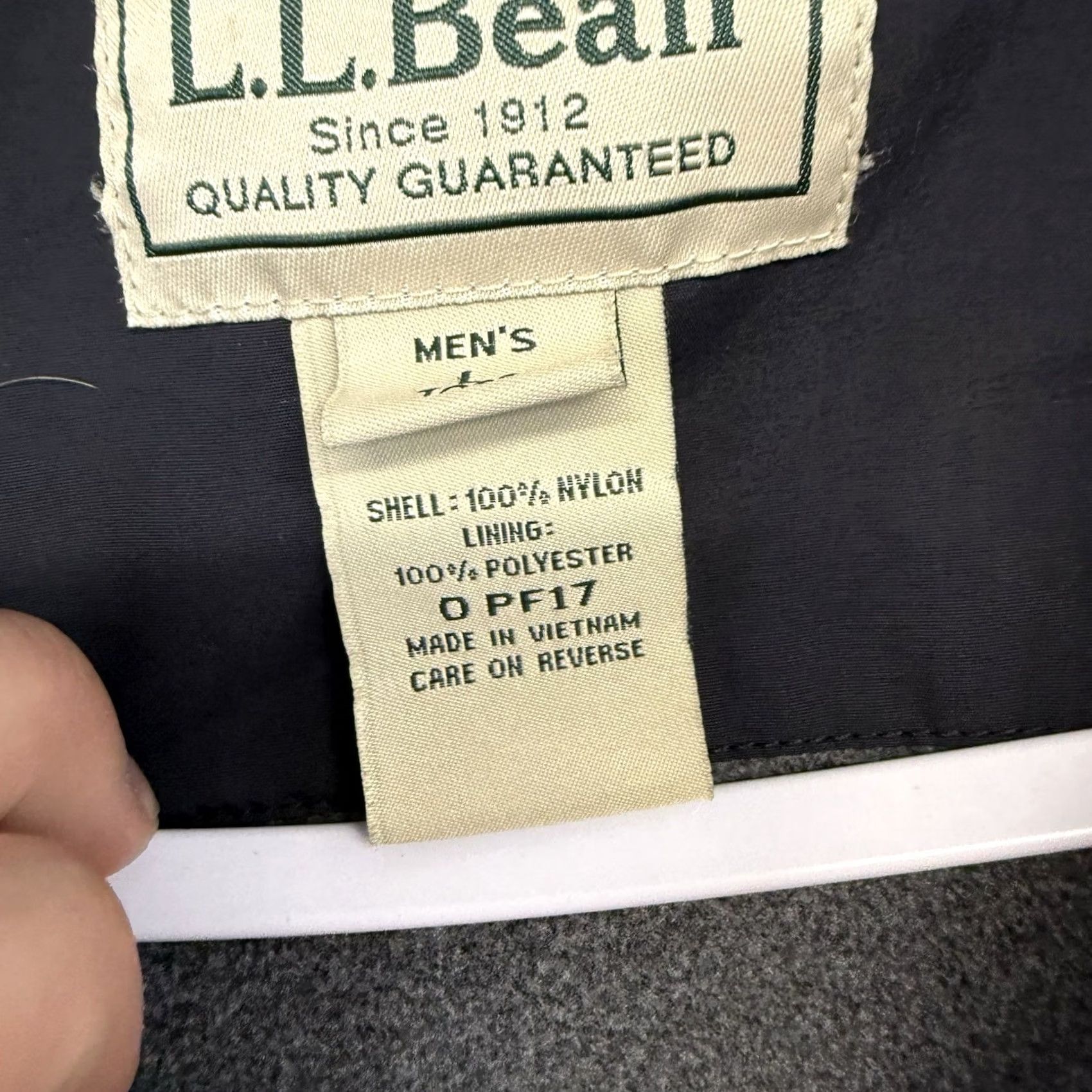 Vintage LL Bean Mens LT Vest Fleece Lined Black Windbreaker Outdoor Vest LT Tall Large Size US L / EU 52-54 / 3 - 4 Thumbnail