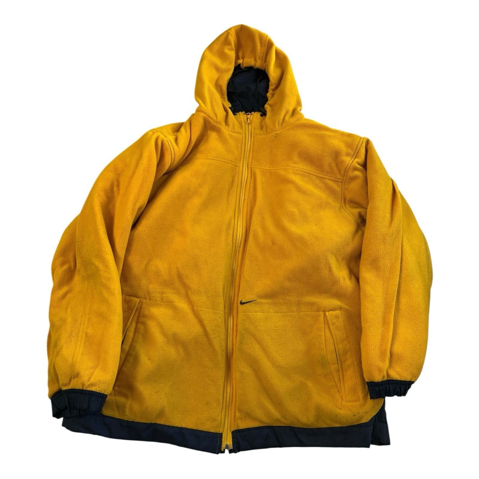 Nike Vintage Nike Reversible Jacket Size Large Blue Yellow Fleece Size US L / EU 52-54 / 3 - 3 Thumbnail