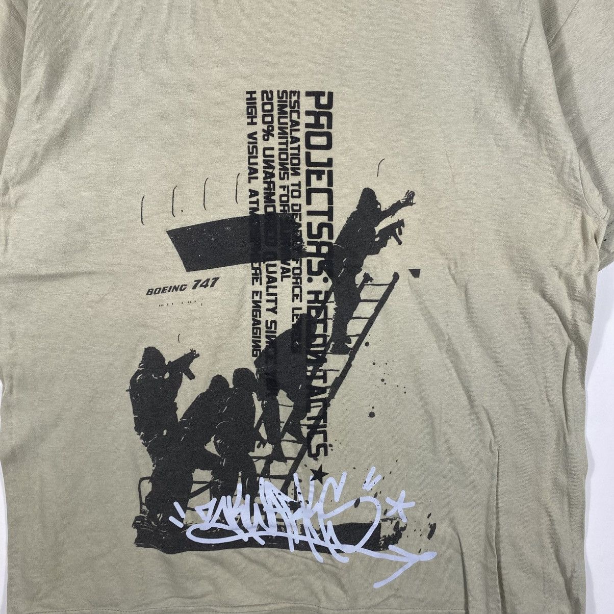 Vintage Vintage 00's Streetwear PROJECT SRS Recon Tactics Tee Shirt Size US L / EU 52-54 / 3 - 2 Thumbnail