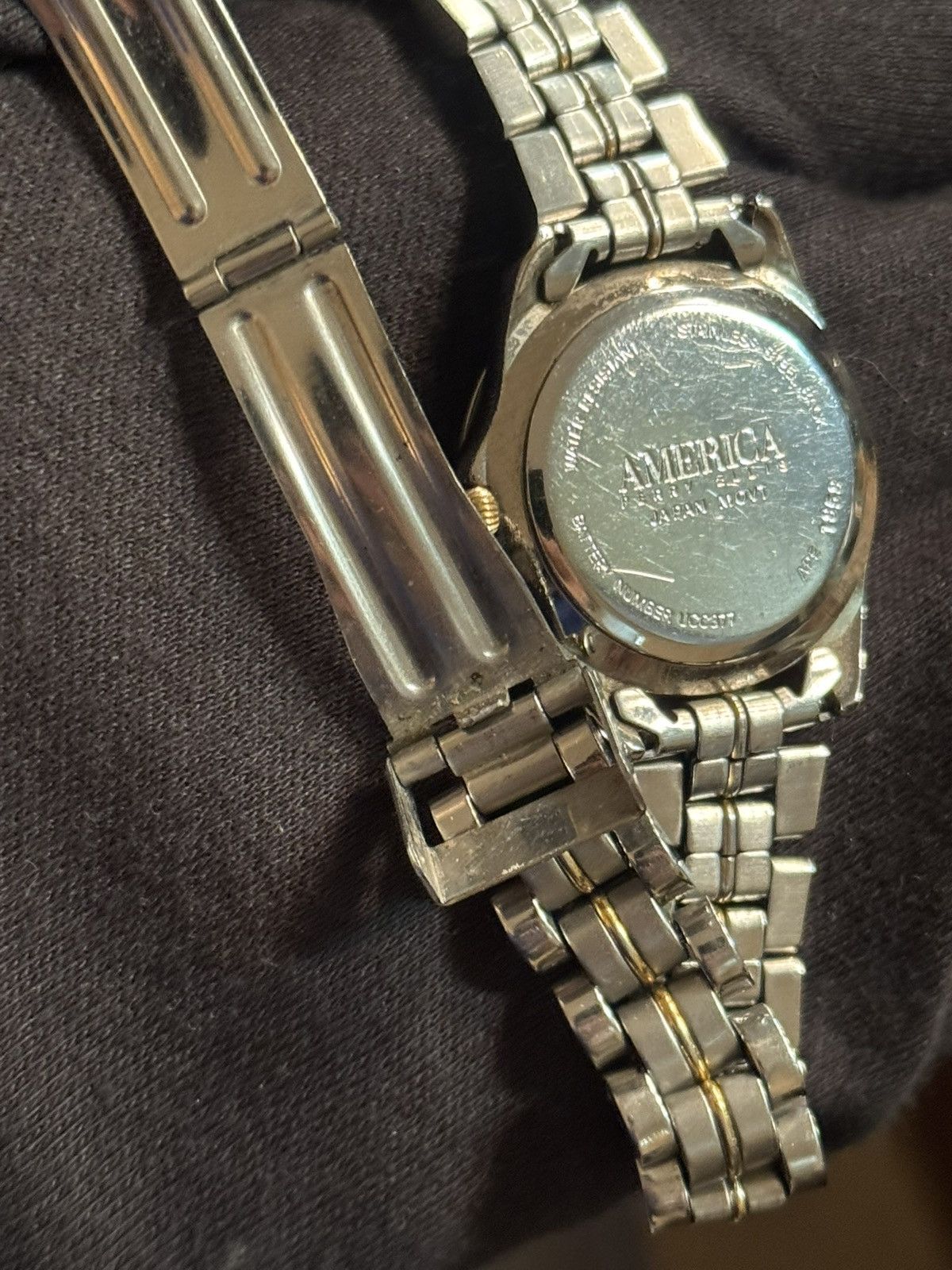 Perry Ellis America Vintage Two-Tone Stainless Steel Quartz Watch Size ONE SIZE - 8 Thumbnail