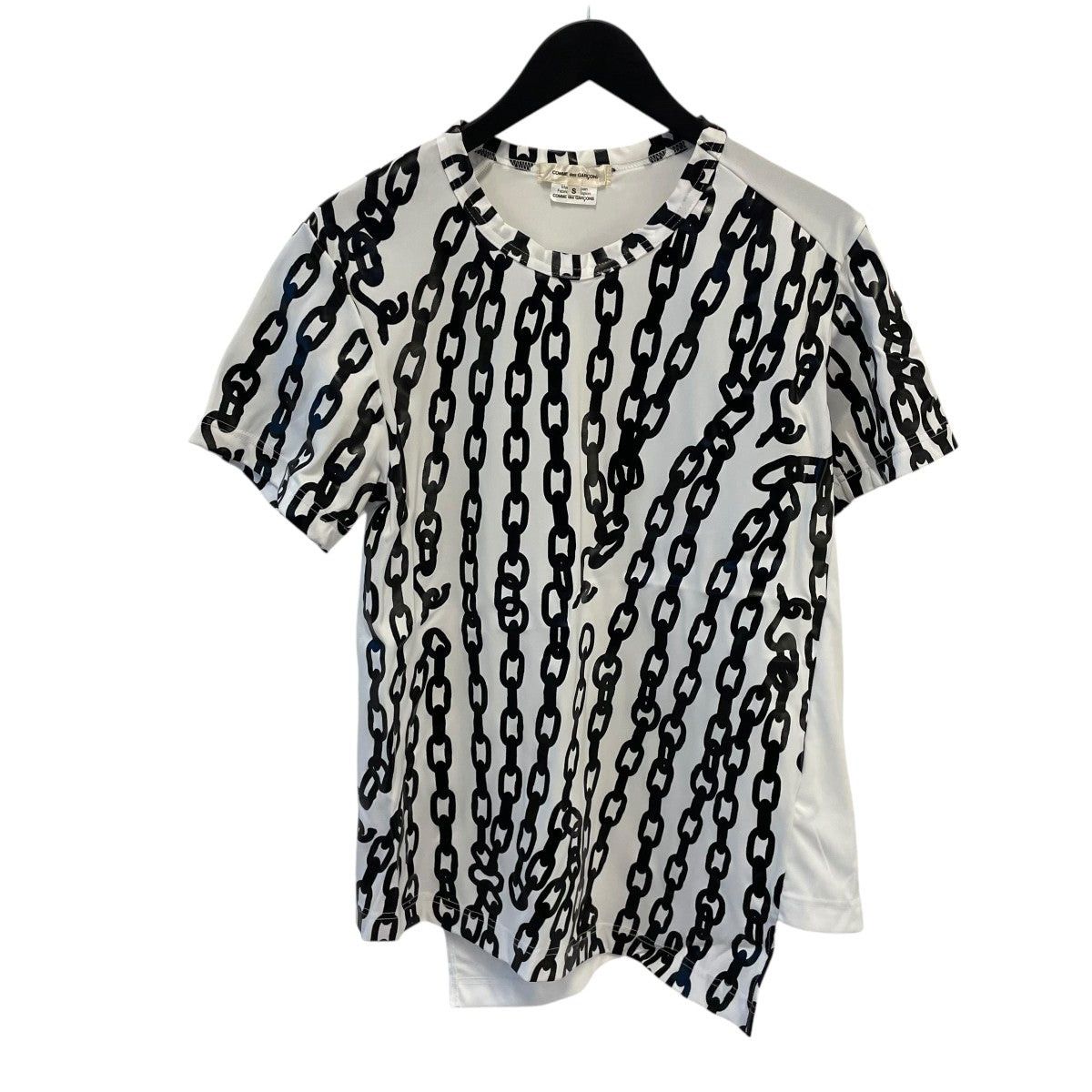 Comme des Garcons Asymmetrical Allover Chain Motif Tee Size US S / EU 44-46 / 1 - 1 Thumbnail