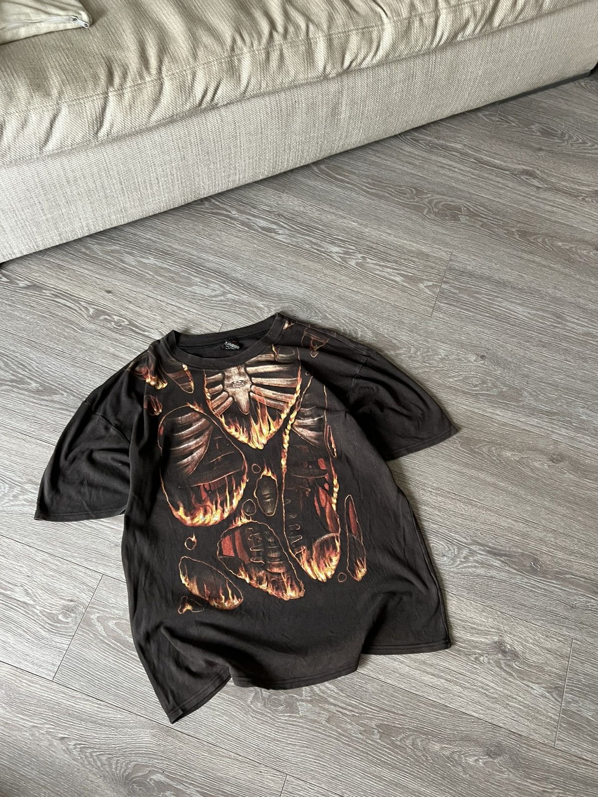 Vintage Vintage 💥 Spiral Avant Garde Tee Size US XXL / EU 58 / 5 - 5 Thumbnail