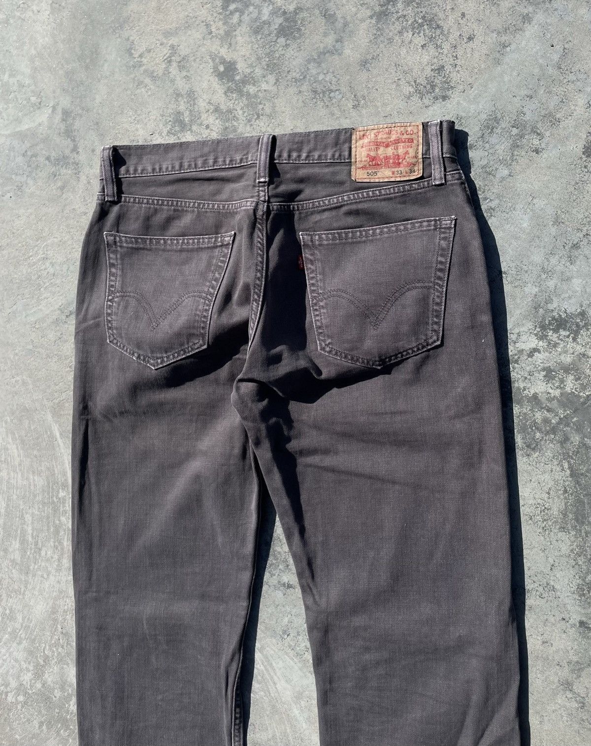 Levi's 🔥 VINTAGE 90s LEVIS 505 GREY FADED Y2K Fit Jeans Pants 🔥 Size US 33 - 4 Thumbnail