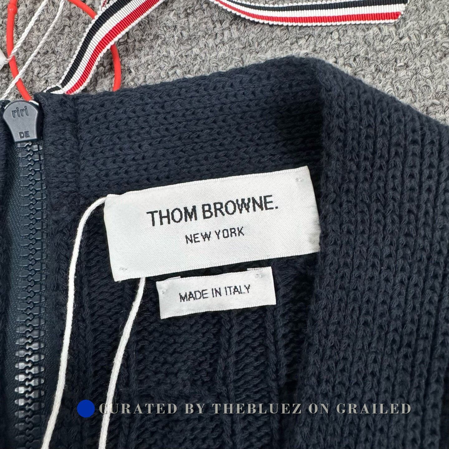 Thom Browne Jacquard Knit Back Zip Cardigan, Men's (Size S)