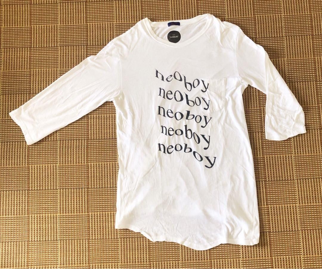 image of Undercover Patti Smith "neoboy" 3/4 Sleeve Tee in White, Men's (Size XL)