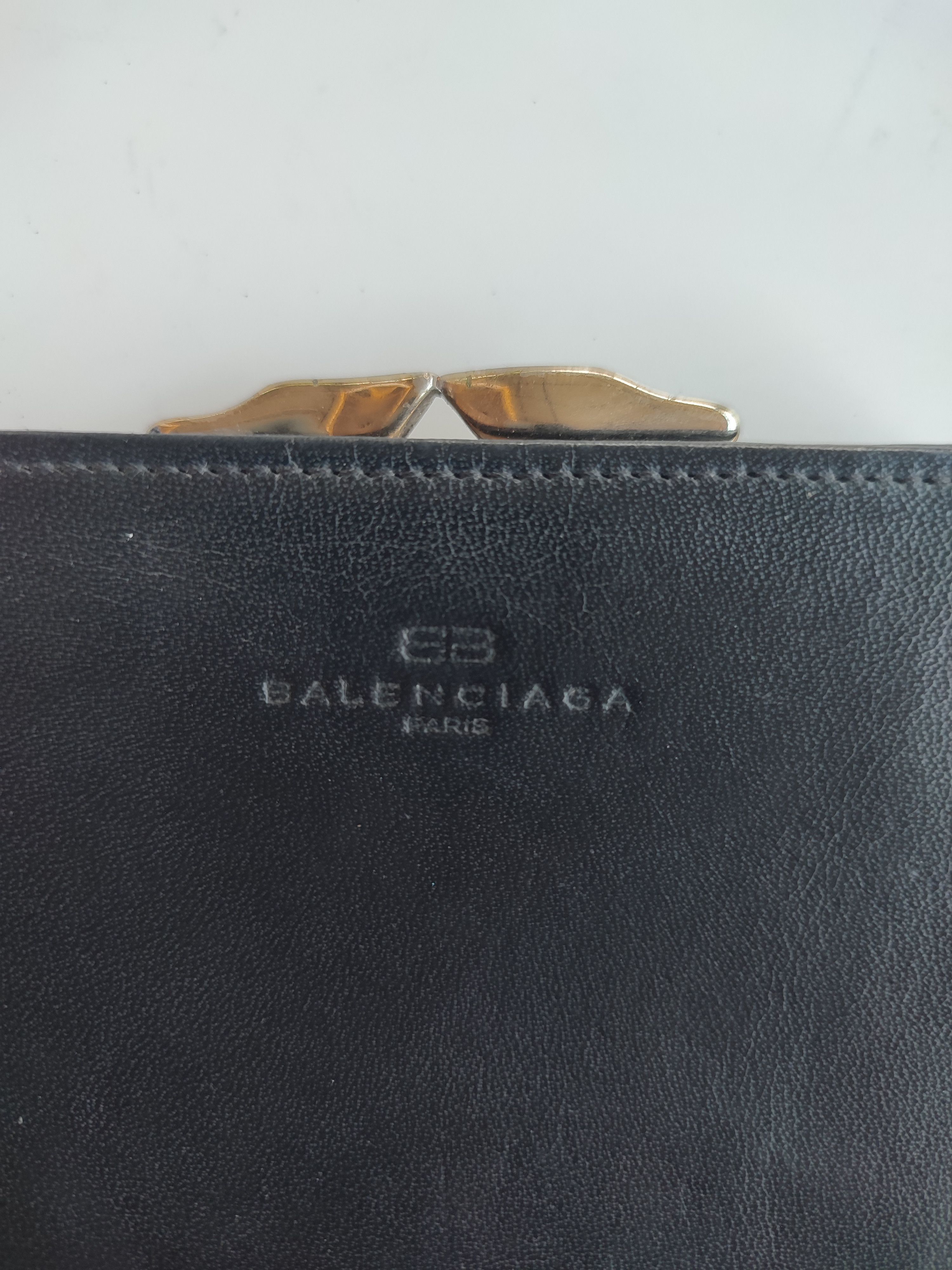Balenciaga Balenciaga Black Leather Wallet Size ONE SIZE - 3 Thumbnail