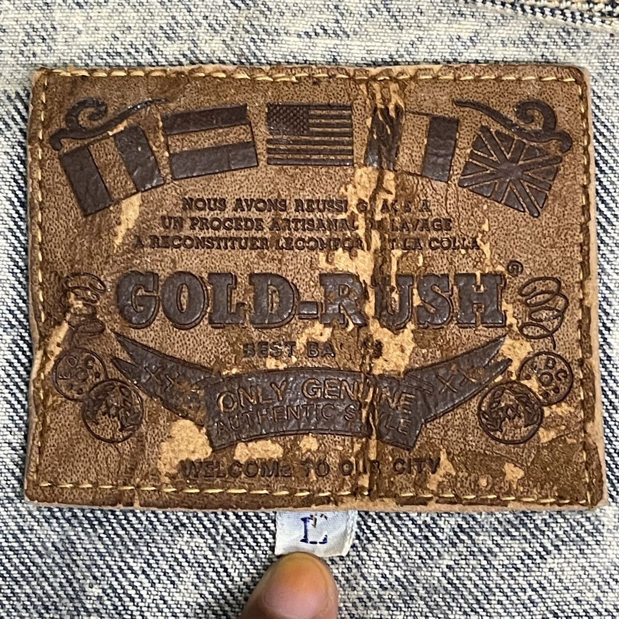 Edwin × Vintage 90s Gold Rush By Edwin Acid Wash Trucker Denim Jacket Size US M / EU 48-50 / 2 - 16 Thumbnail