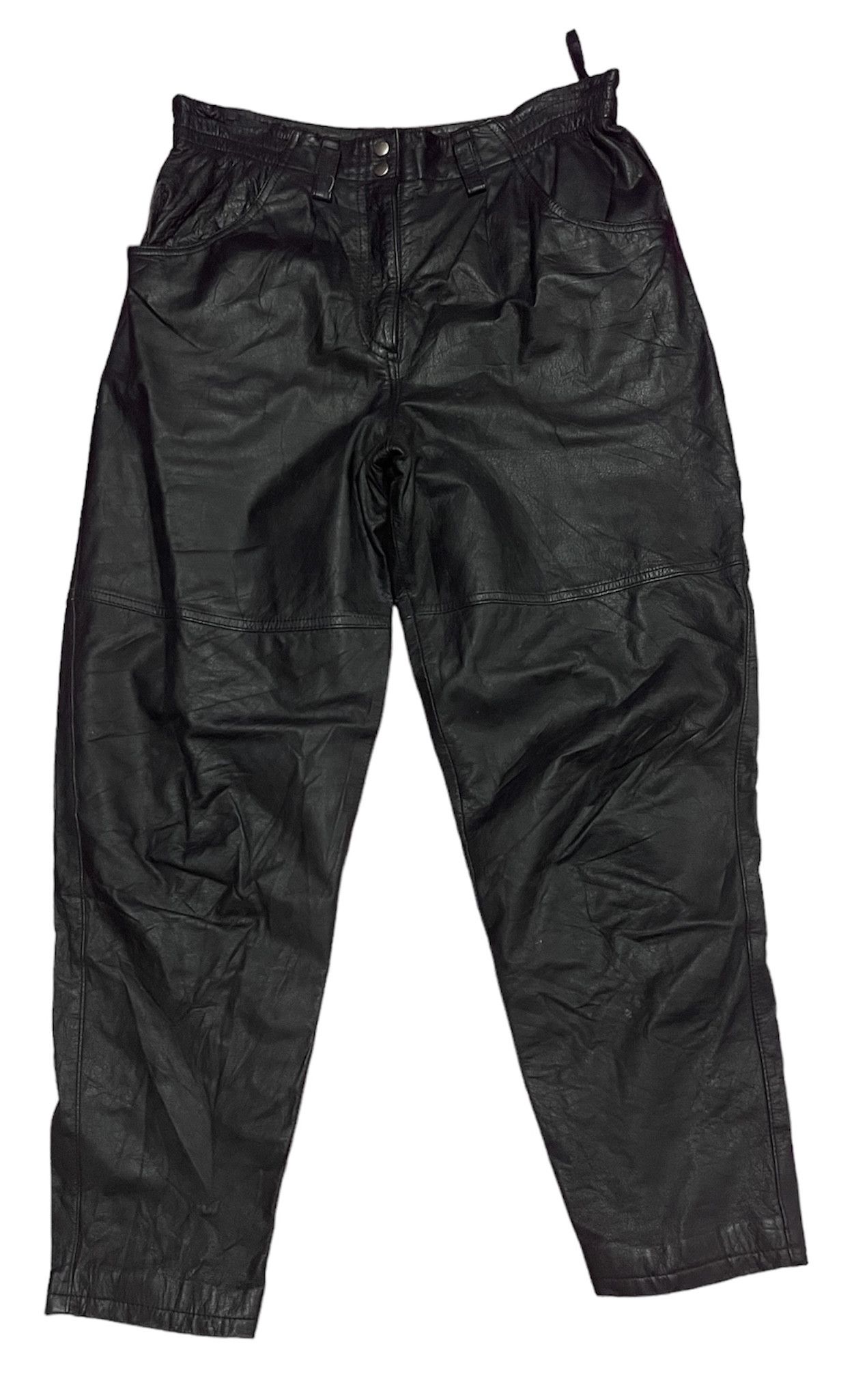 Japanese Brand 🔥RARE🔥BELLEANNE LEATHER PANTS BAGGI JAPAN Size US 32 / EU 48 - 4 Thumbnail