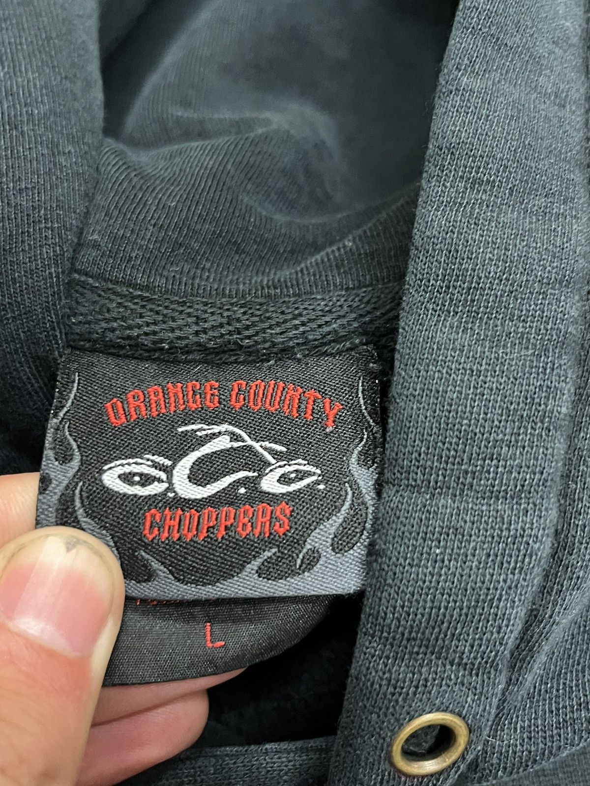 Vintage Y2k Orange County choppers biker skater thrashed hoodie hype Size US L / EU 52-54 / 3 - 9 Thumbnail